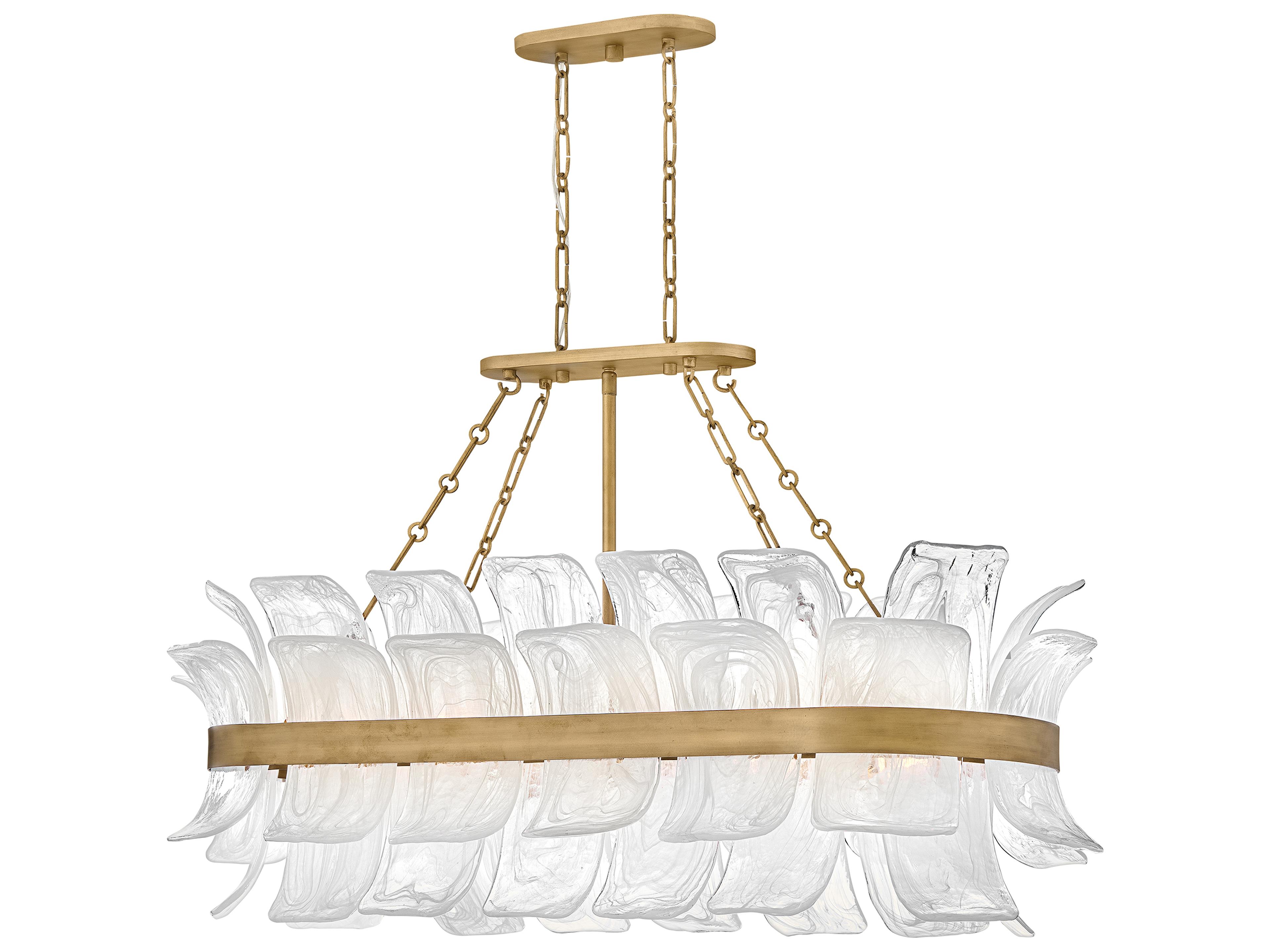 Fredrick Ramond Fleur 10-Light Burnished Gold Island Pendant