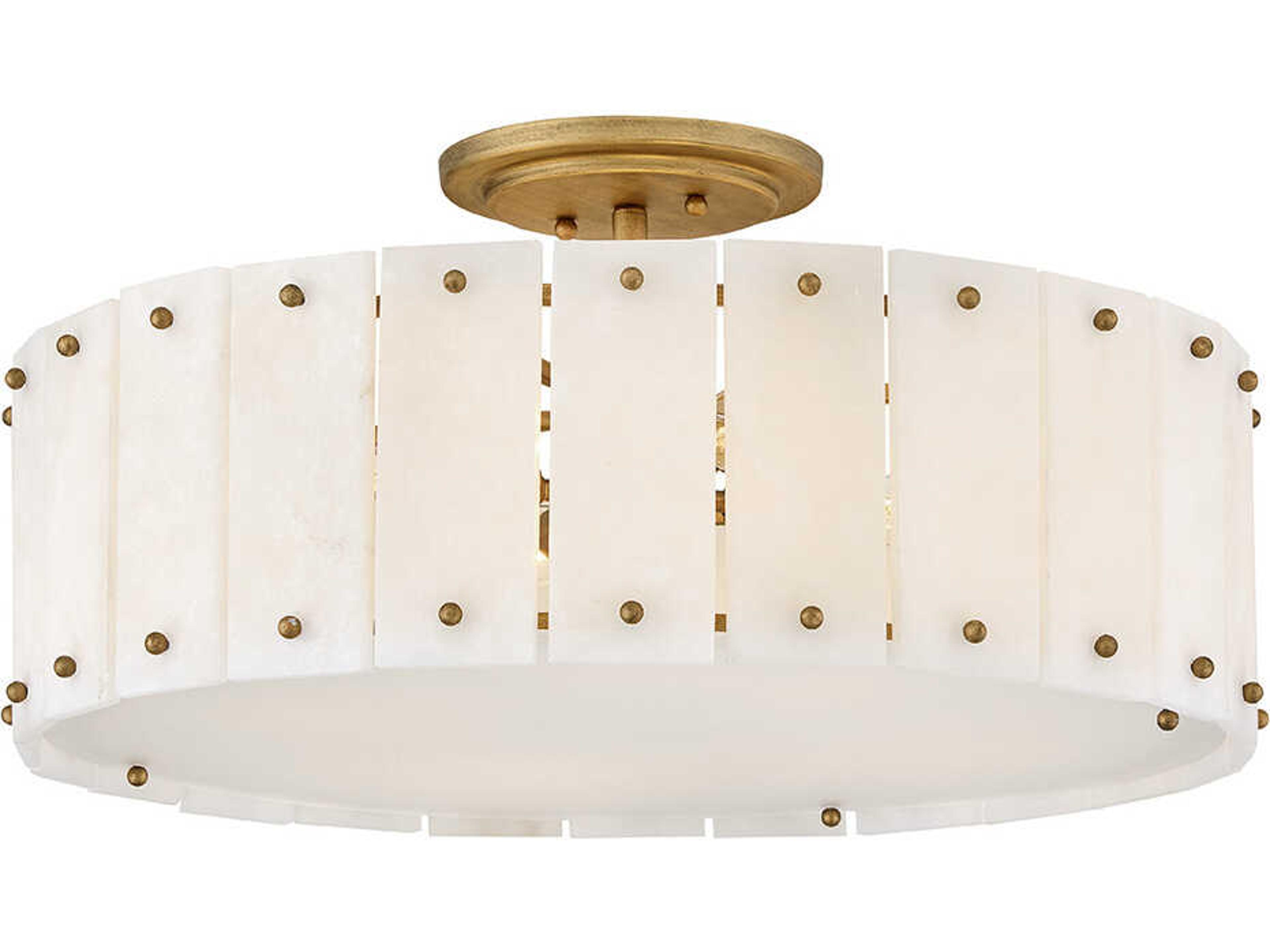 Fredrick Ramond Simone 4-Light Burnished Gold Semi Flush Mount