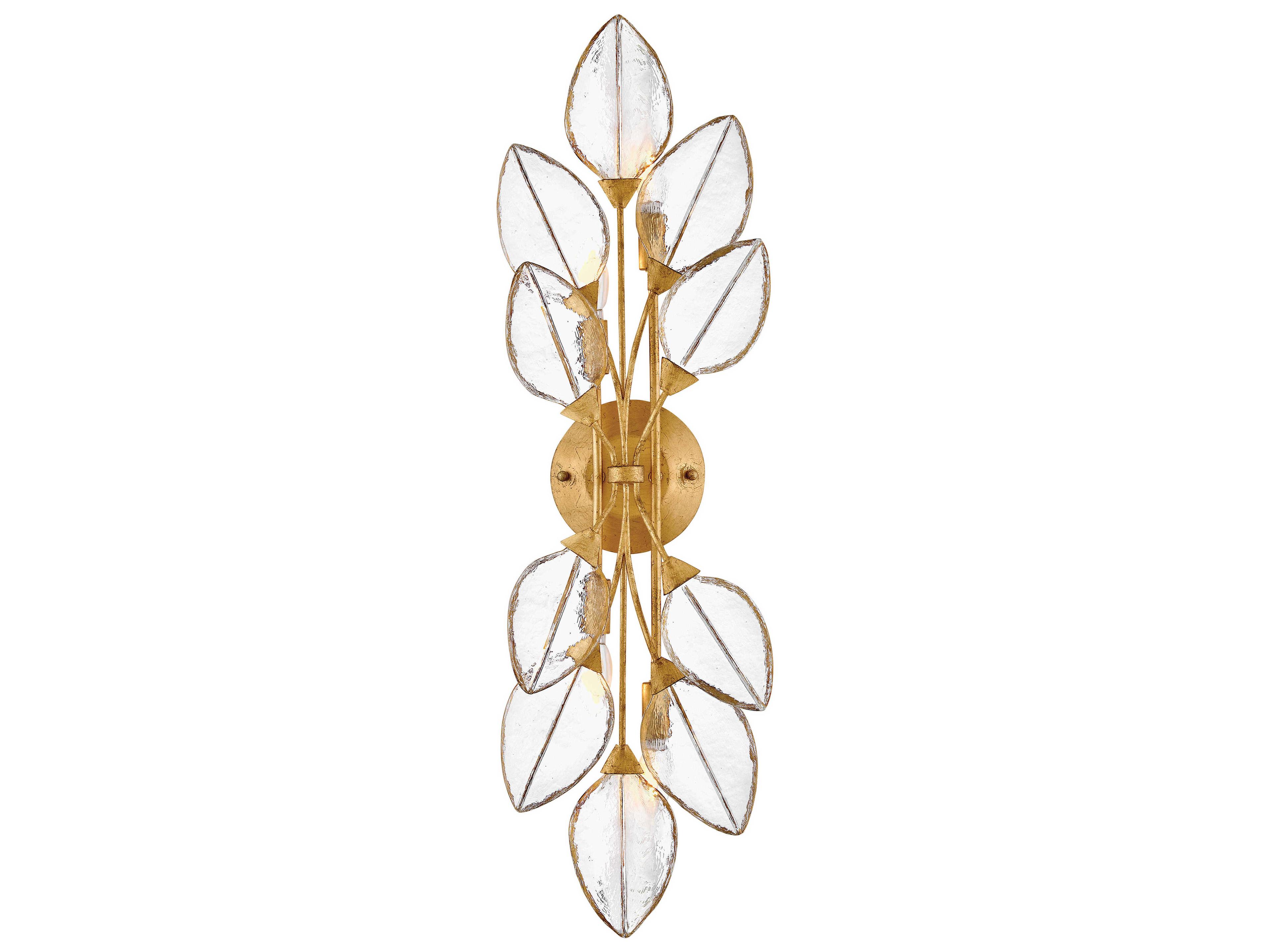 Fredrick Ramond Amira 4-Light Distressed Brass Wall Sconce
