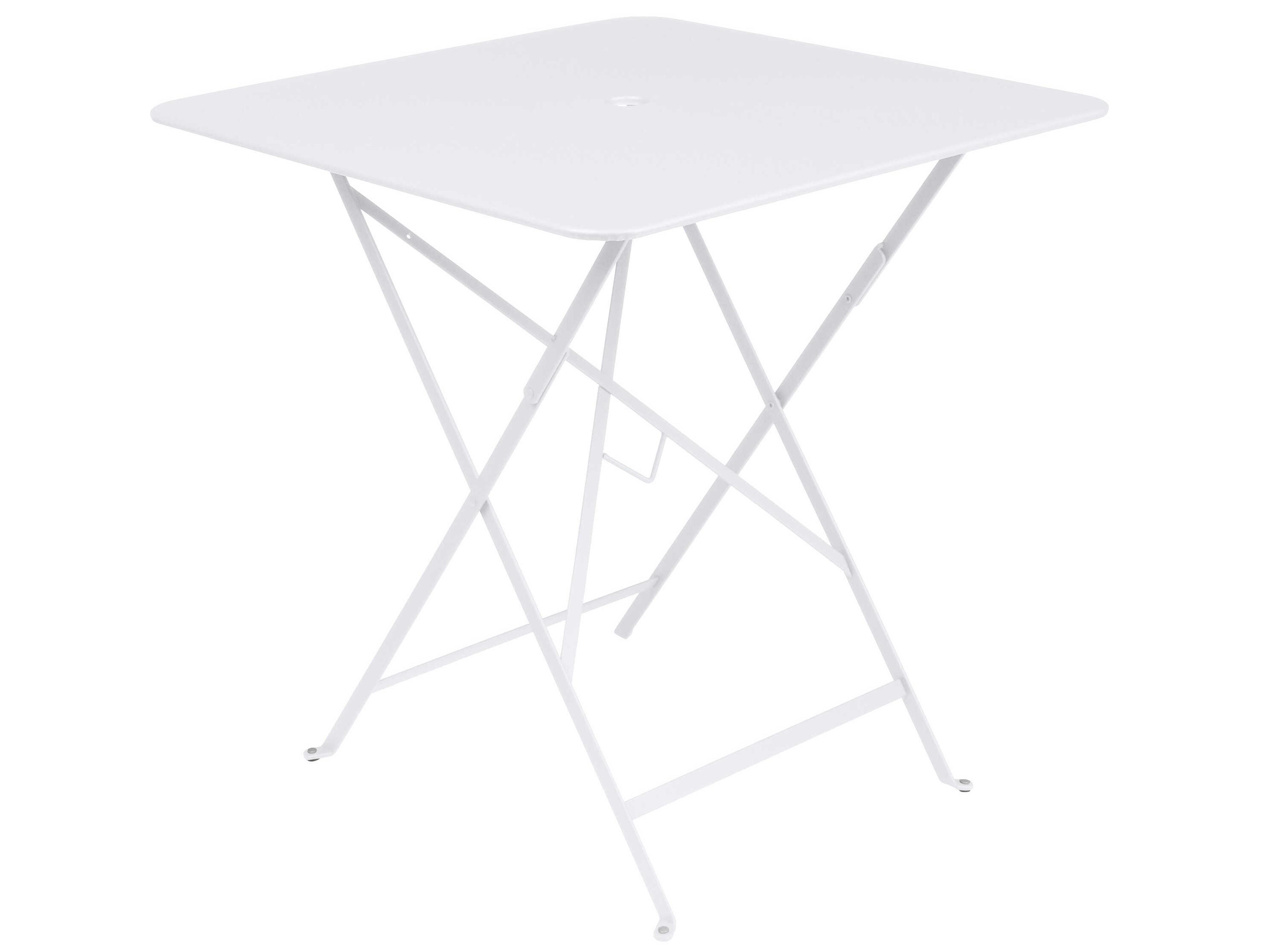 Fermob Bistro Steel Square Umbrella Hole Dining Table
