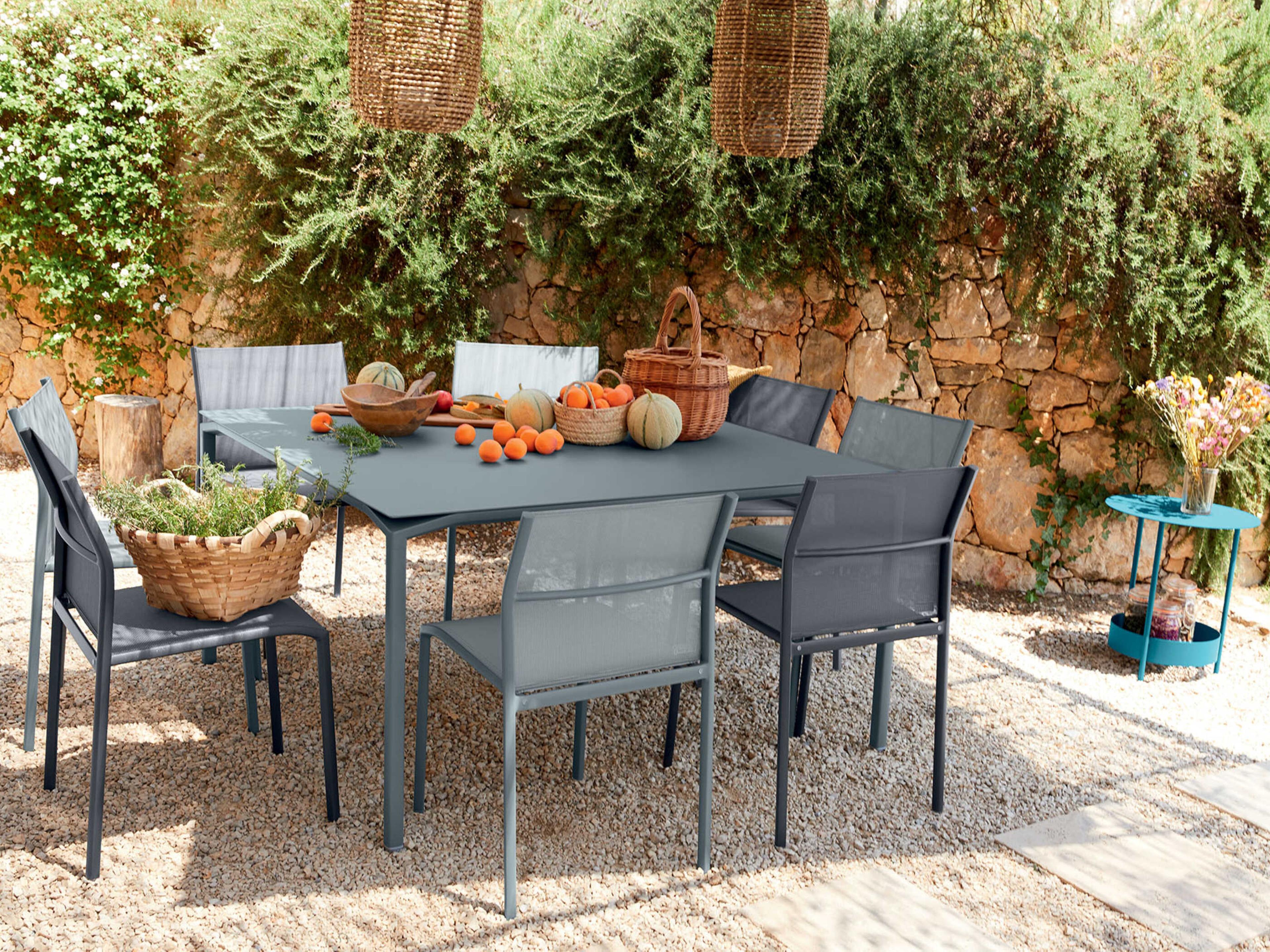 Fermob Calvi Aluminum Dining Set