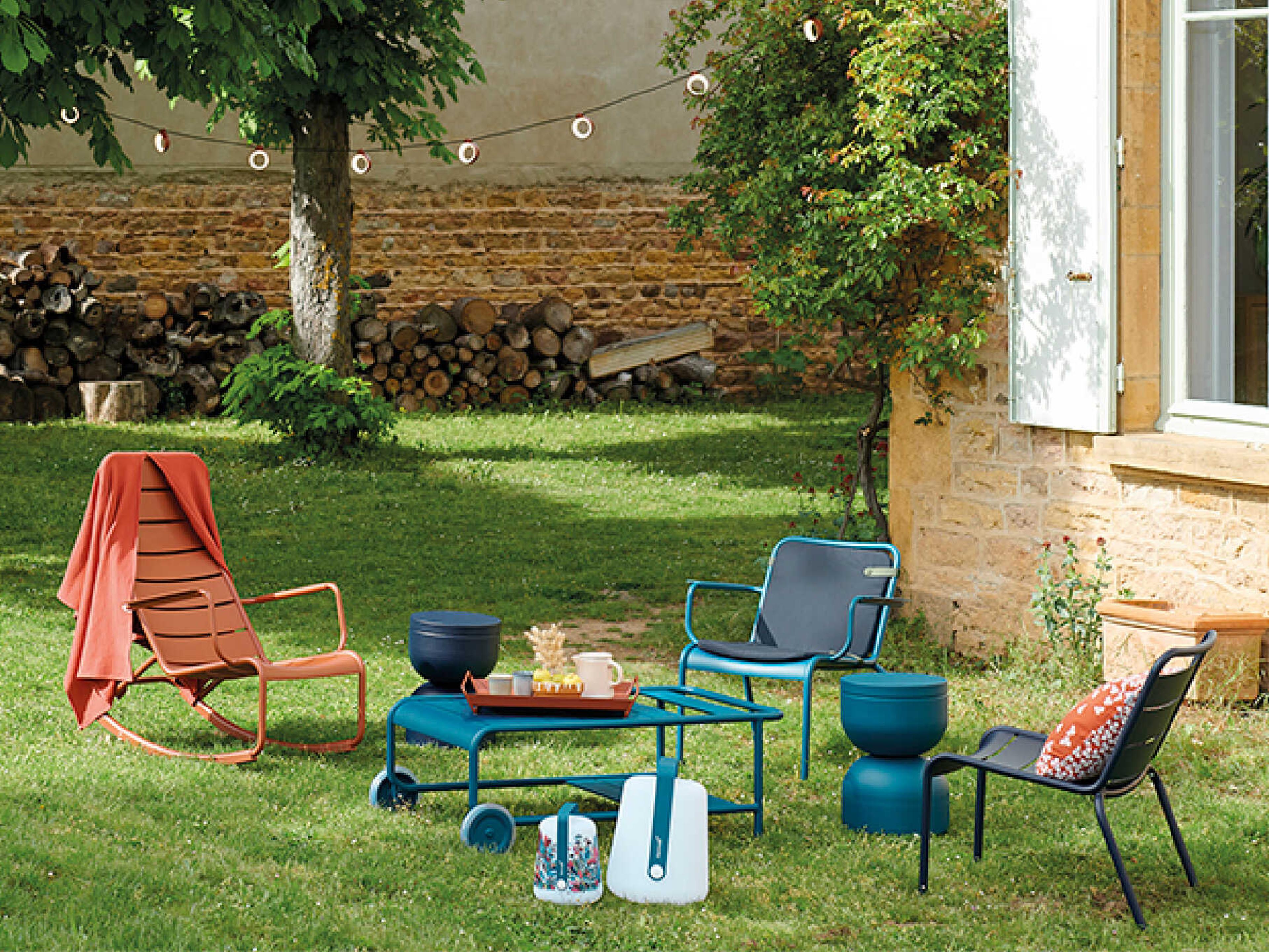 Fermob Luxembourg Aluminum Metal Lounge Set