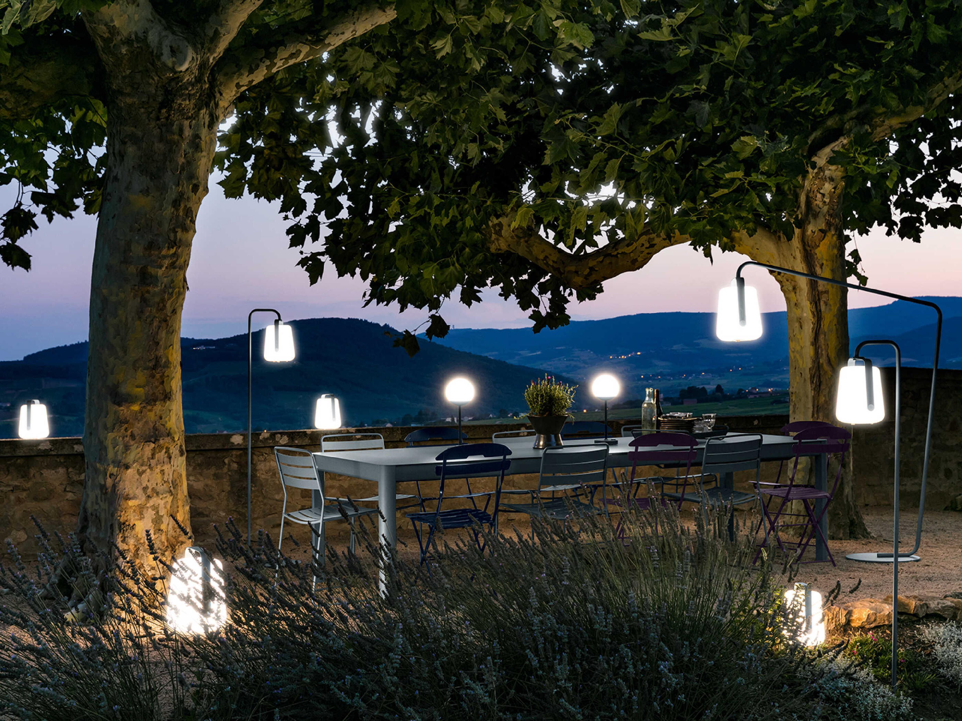 Fermob Ribambelle Aluminum Dining Set