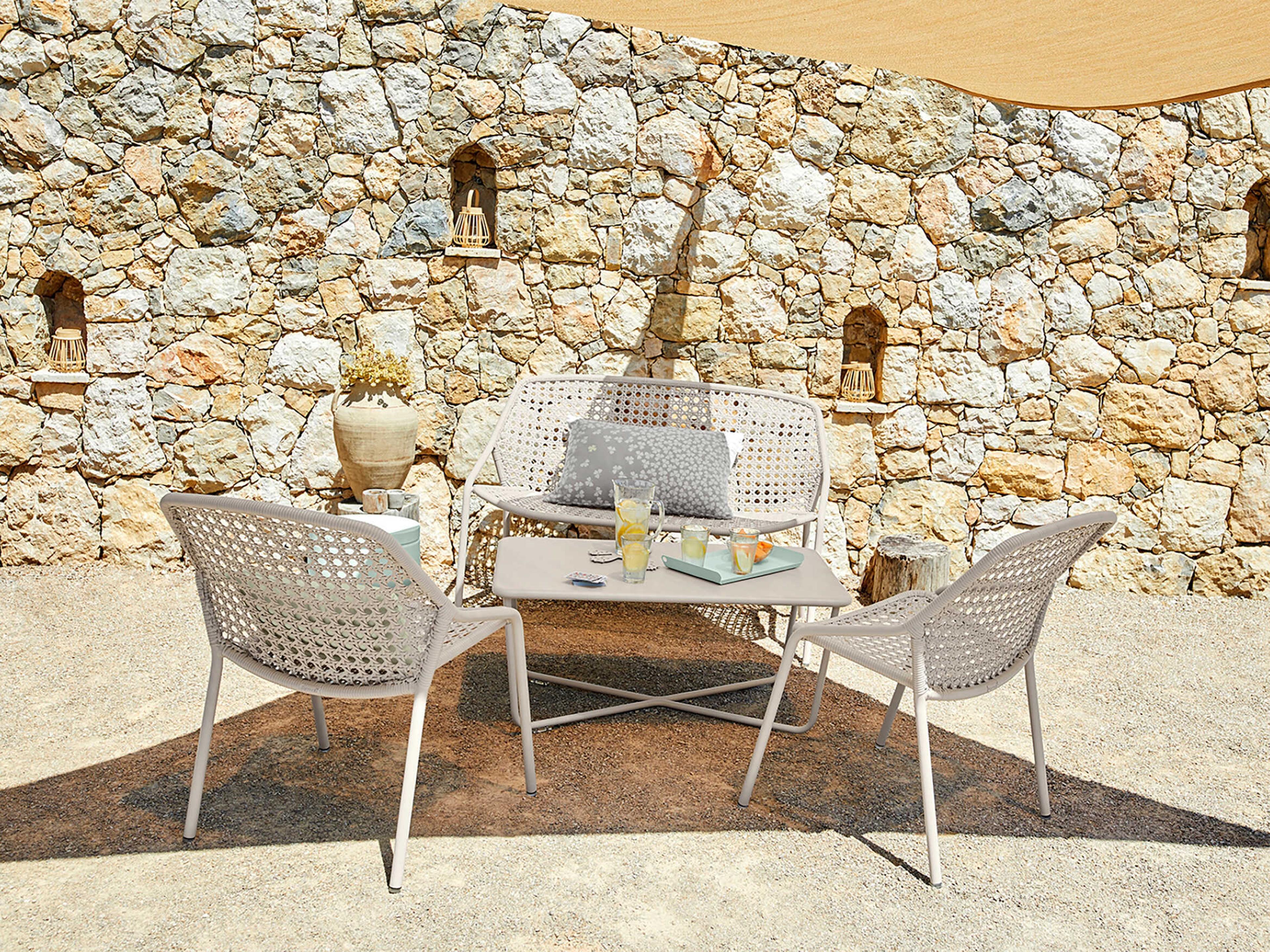 Fermob Sixties Aluminum Metal Lounge Set