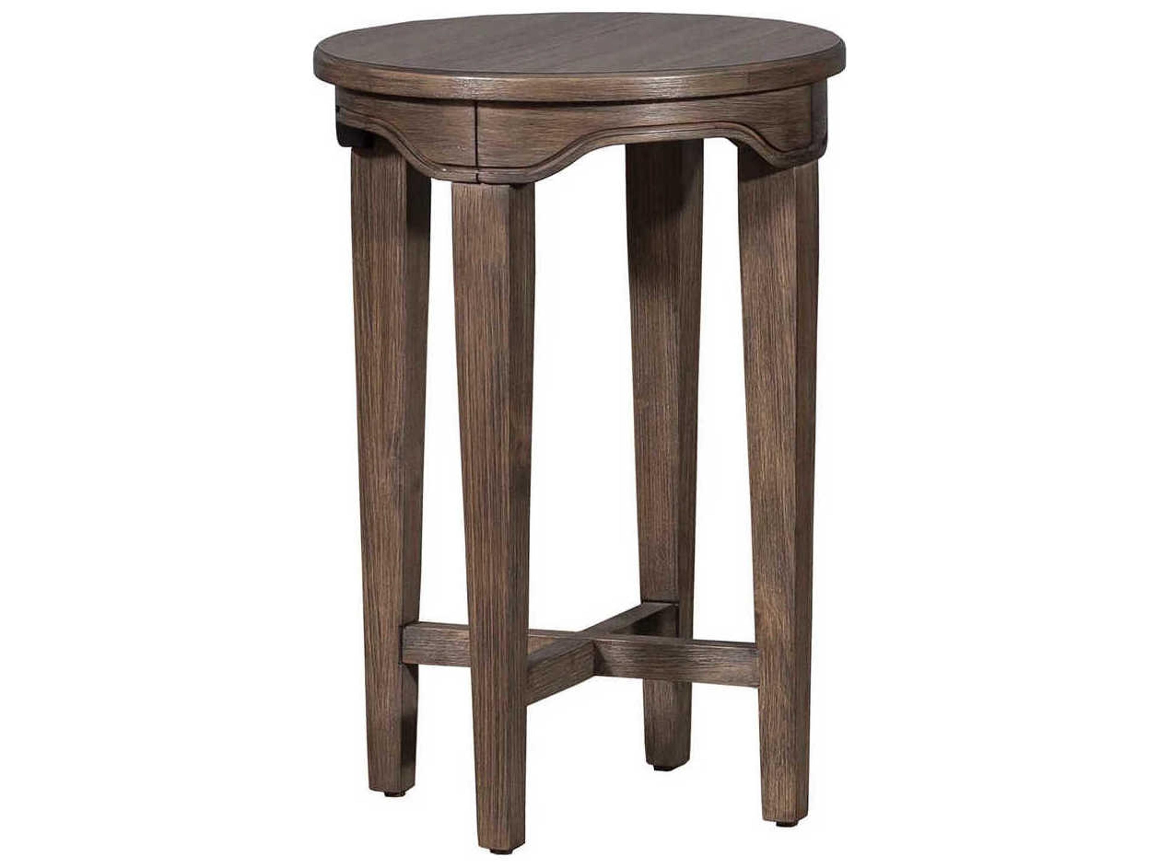 Fairfield Chair Avignon Round Wood Louve End Table
