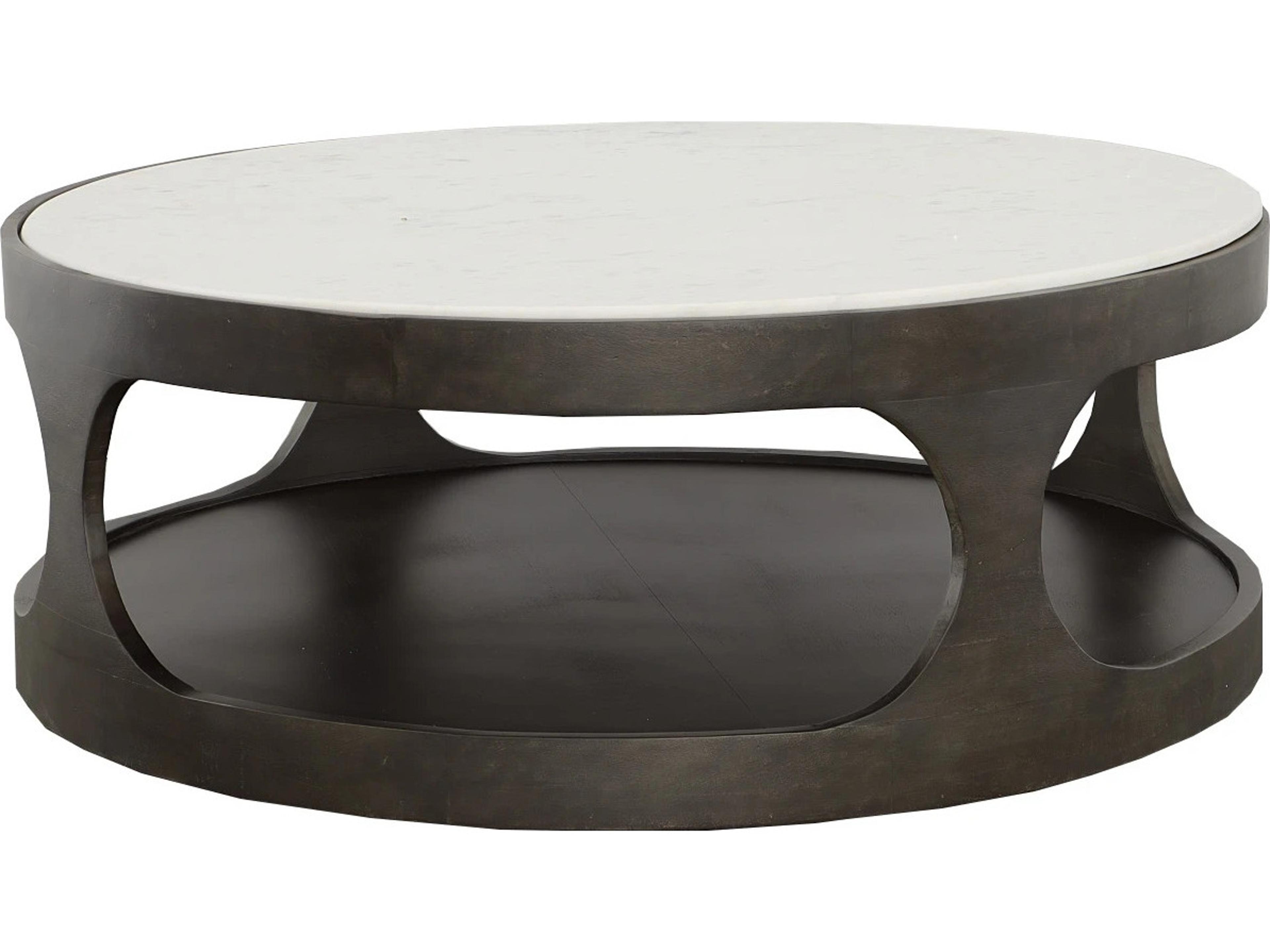 Fairfield Chair Ashbury Round Marble Coffee Table