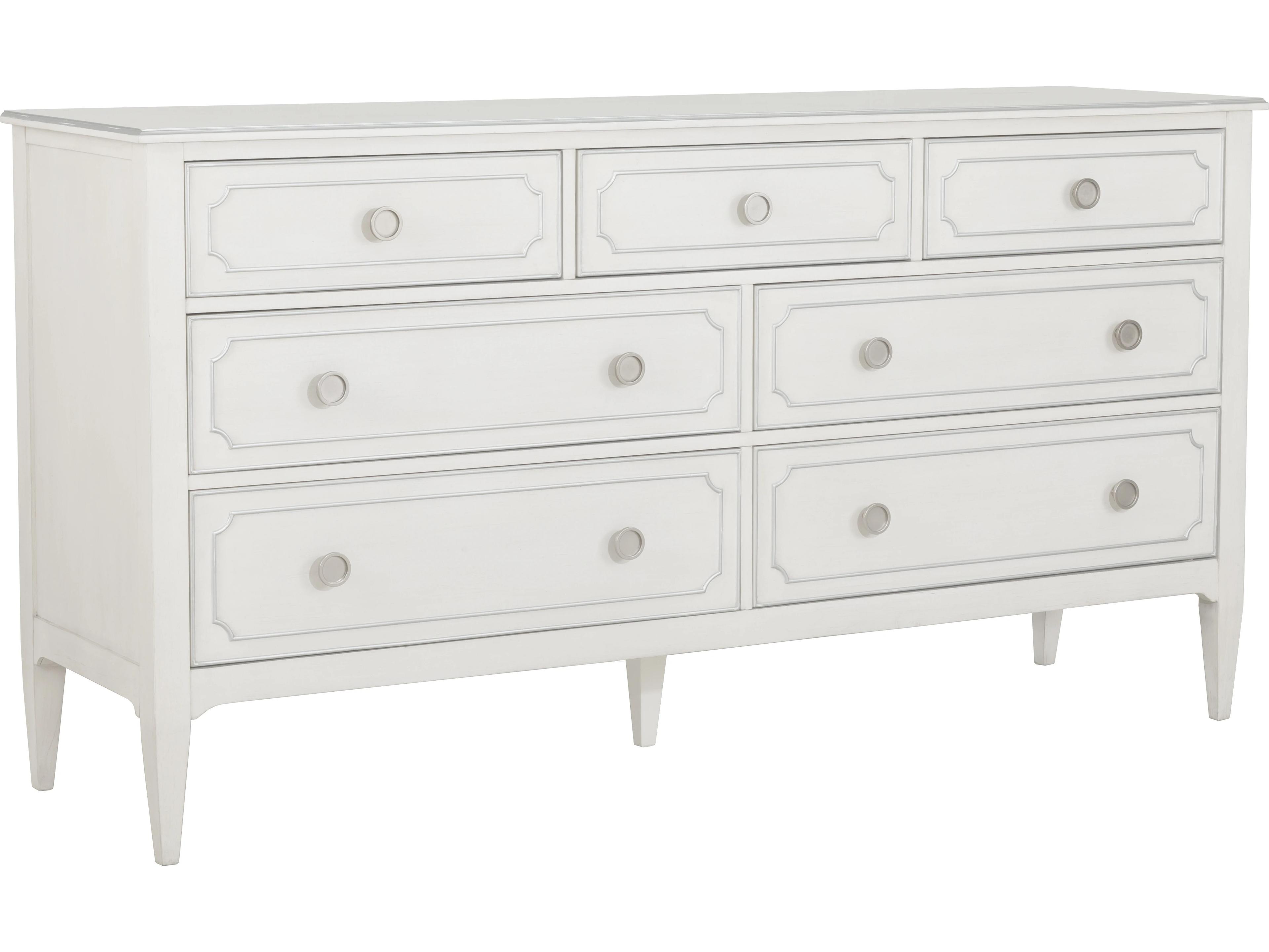 Fairfield Chair Camille 7-Drawers White Rubberwood Double Dresser