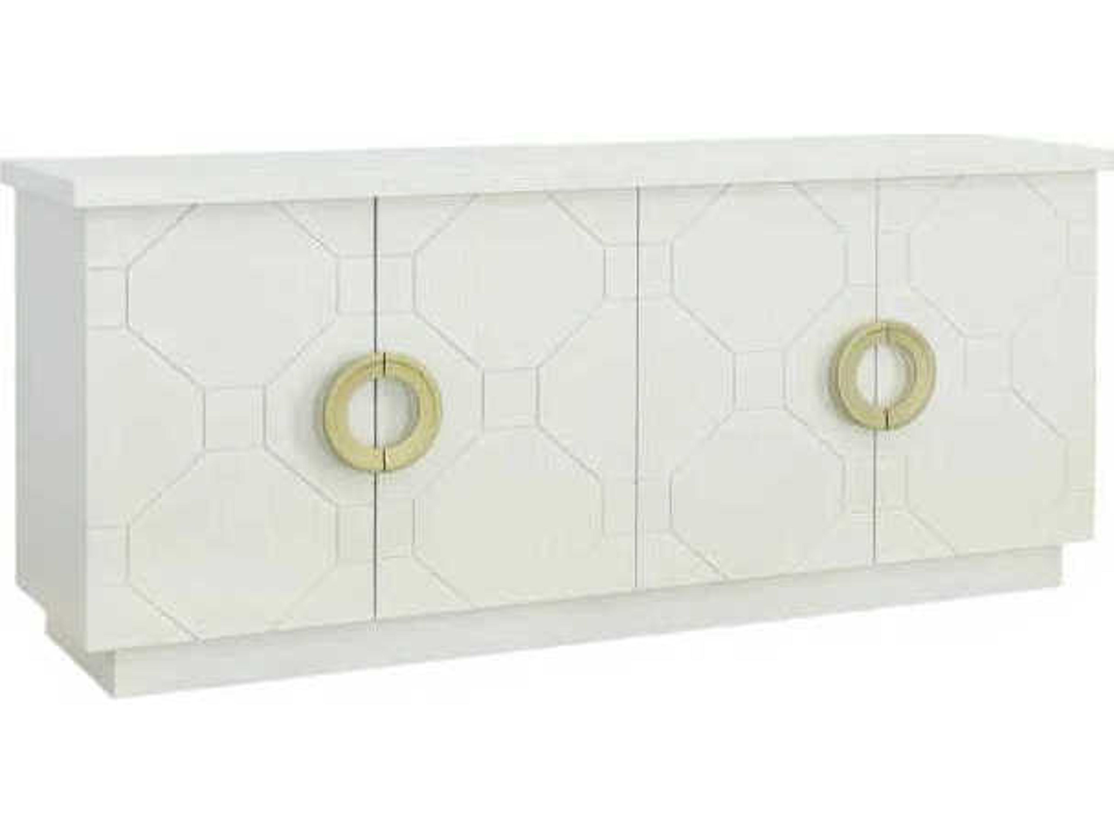 Fairfield Chair East Camden 78" Walnut Wood Pearl Credenza Sideboard