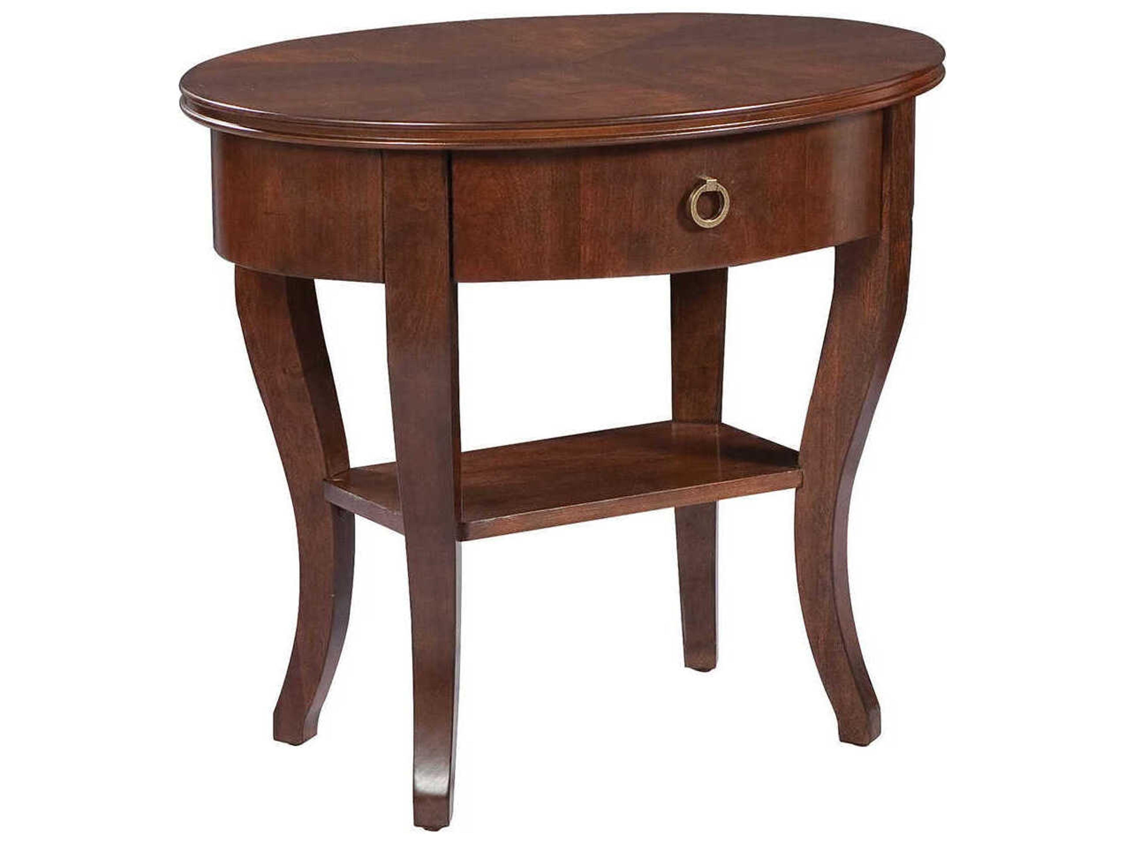 Fairfield Chair Grandview Oval Wood Candlelight End Table