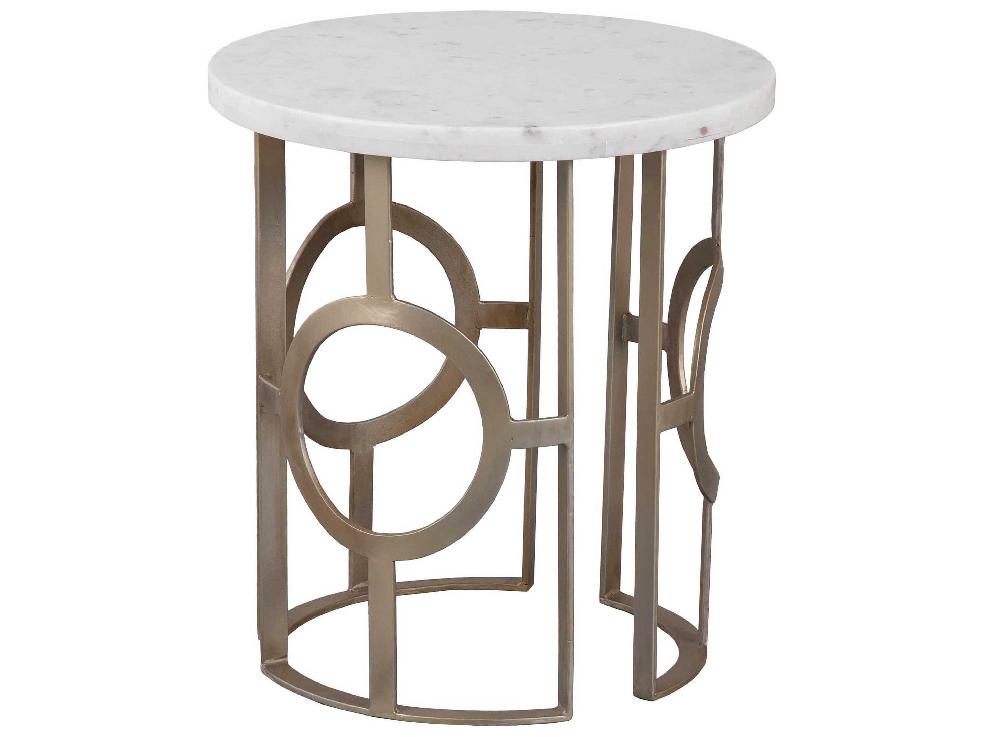 Fairfield Chair La Bella Round Marble End Table