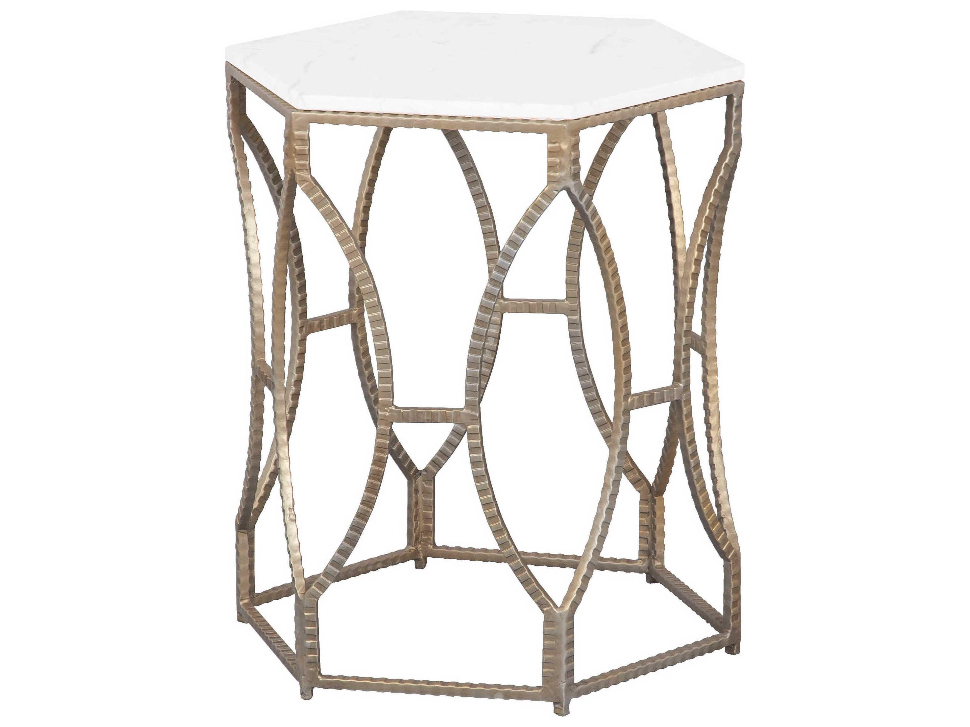 Fairfield Chair La Bella Hexagon Marble End Table