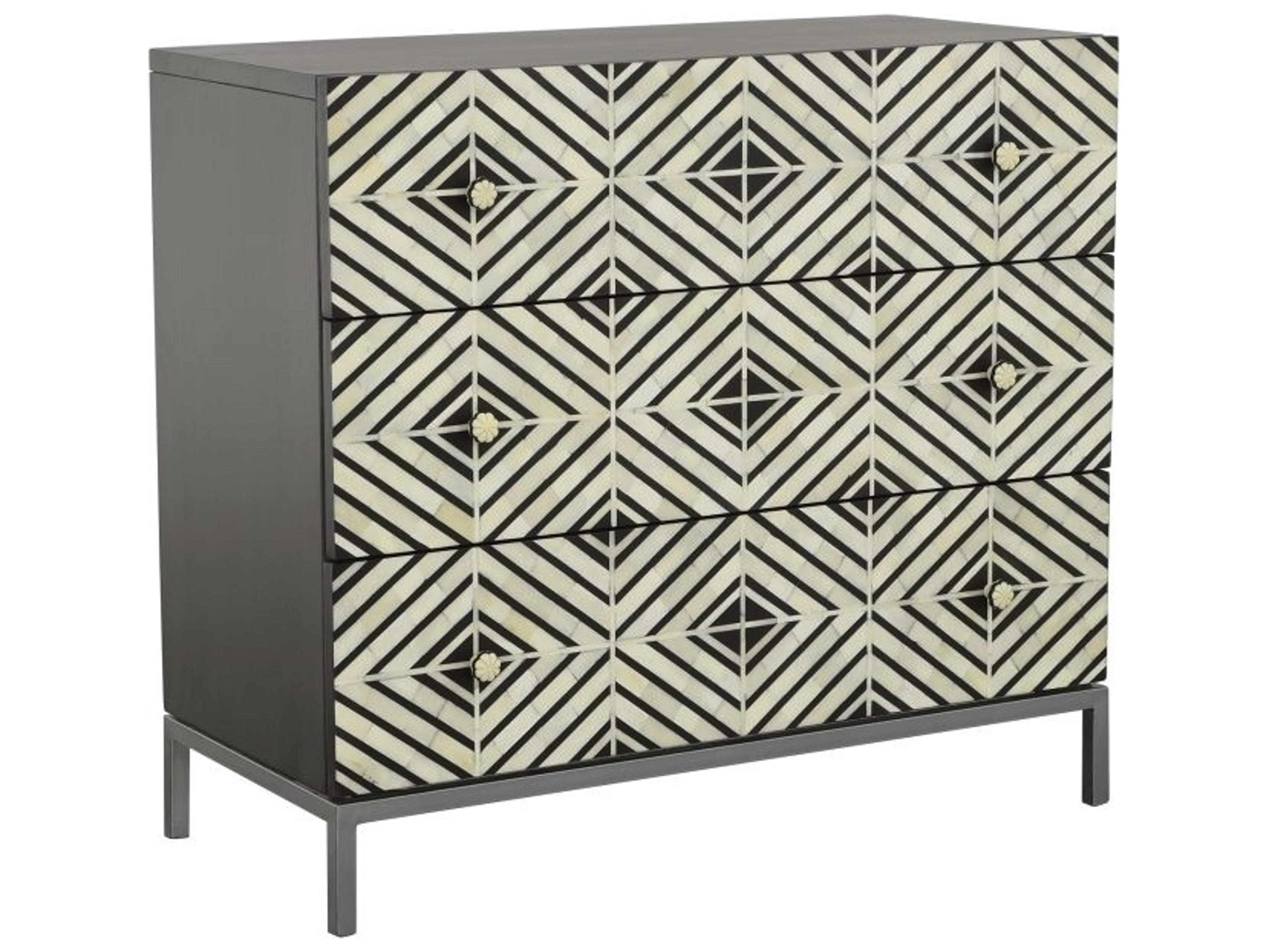 Fairfield Chair Sundries Black Mango Wood Accent Chest