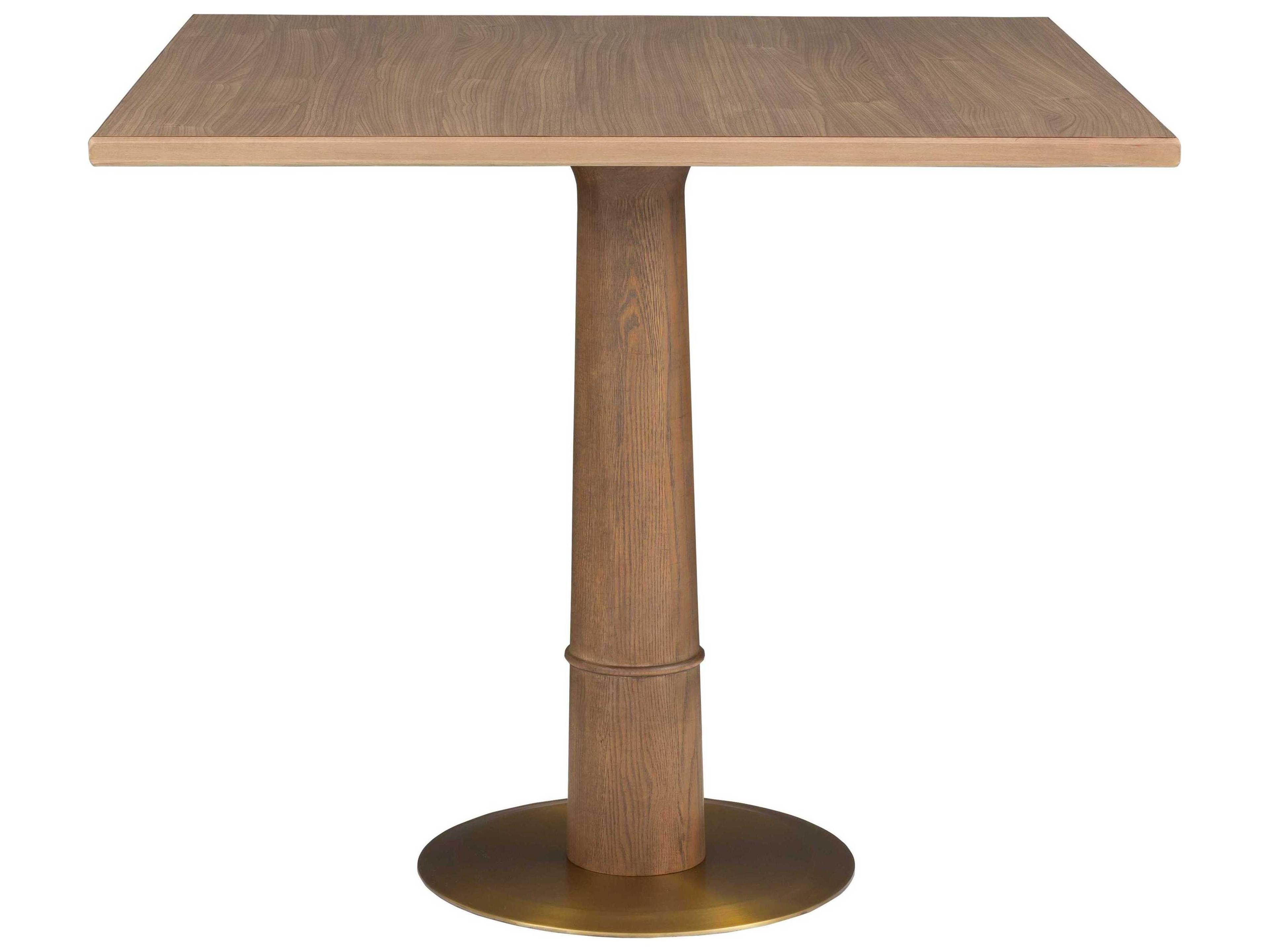 Fairfield Chair Provence Square Wood Sandstone Walnut Dining Table