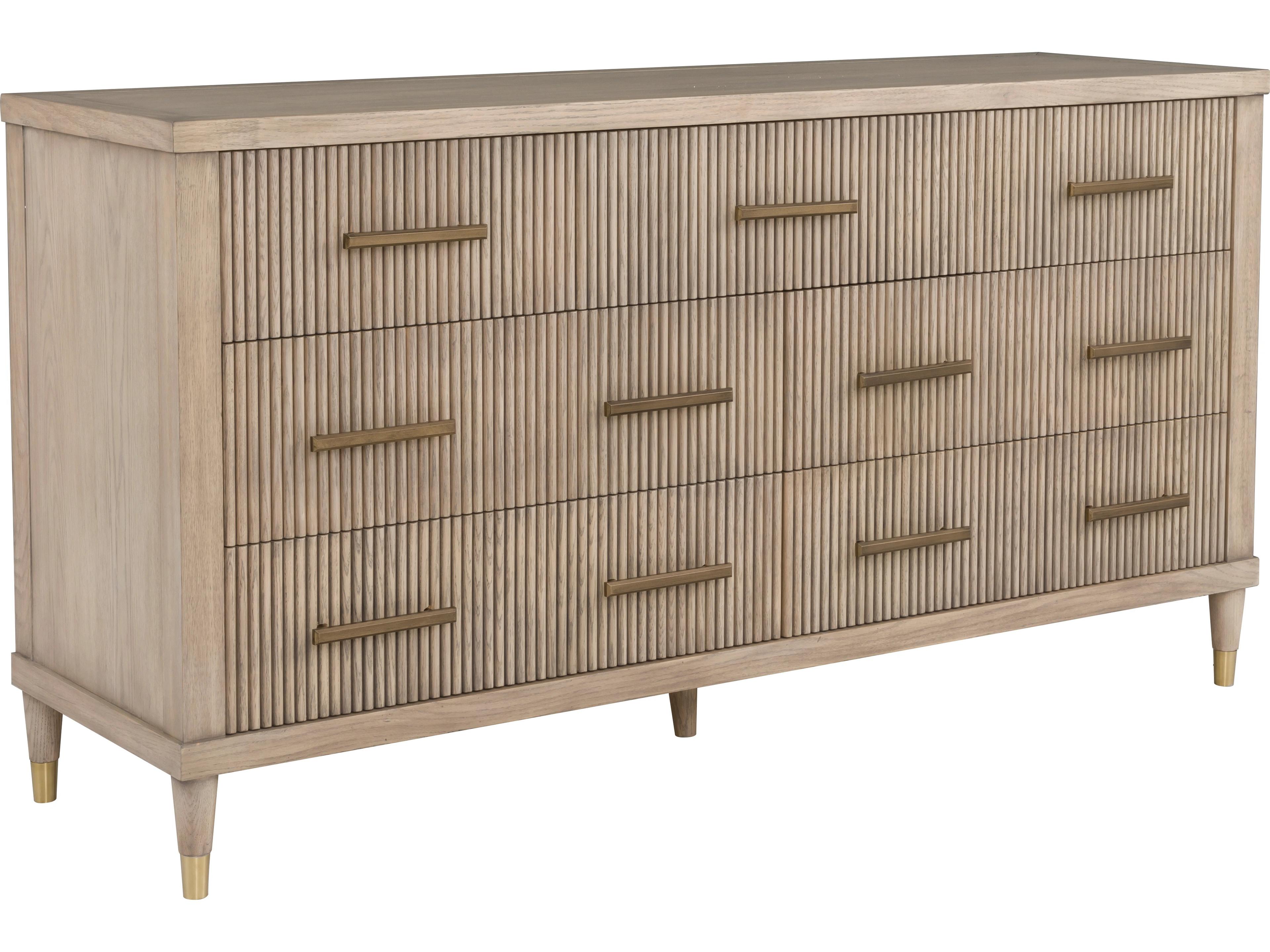 Fairfield Chair Everettmonogram 7-Drawers Natural Solid Wood Double Dresser