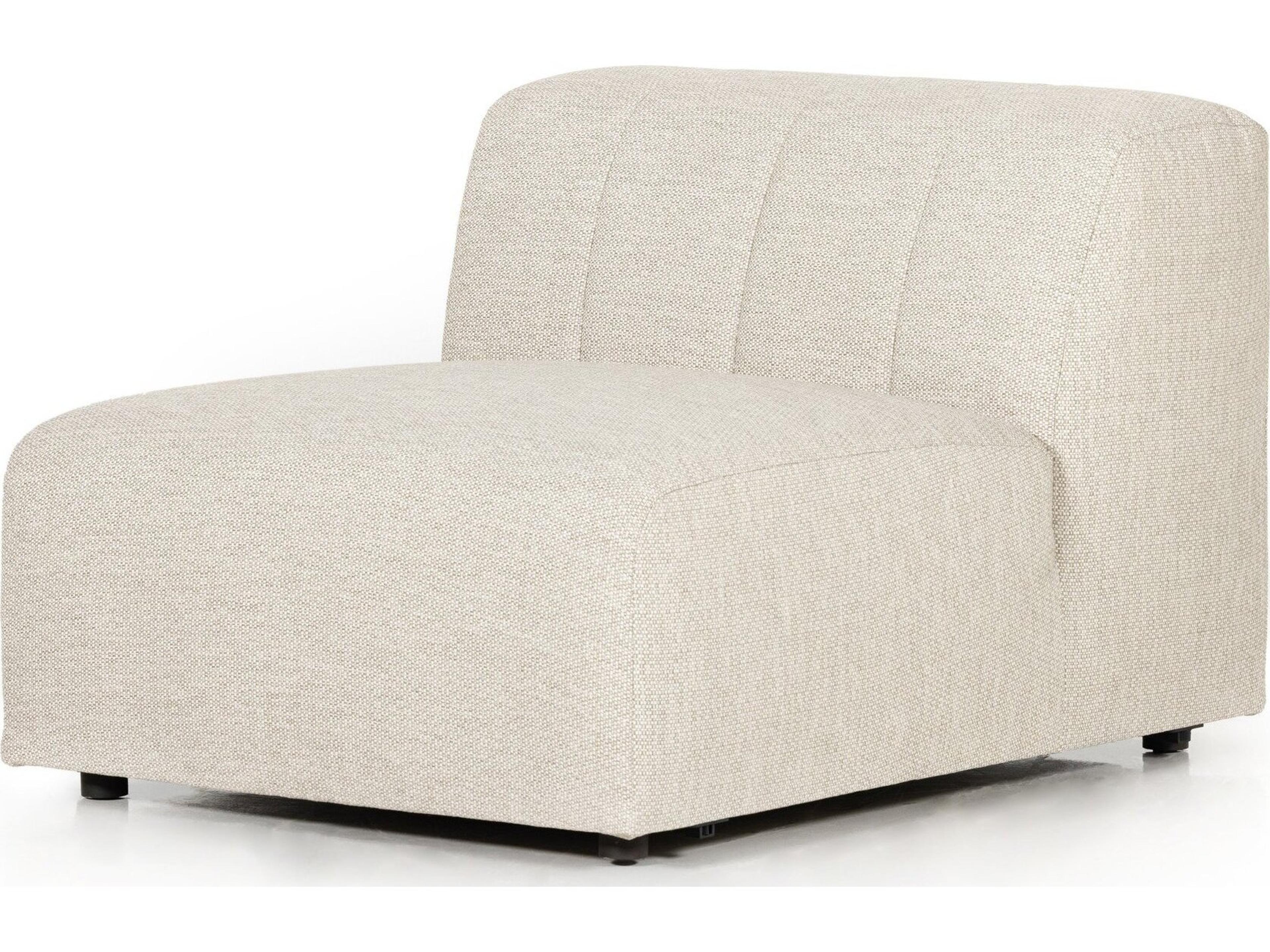 Solano Faye Sand Armless Lounge Chair