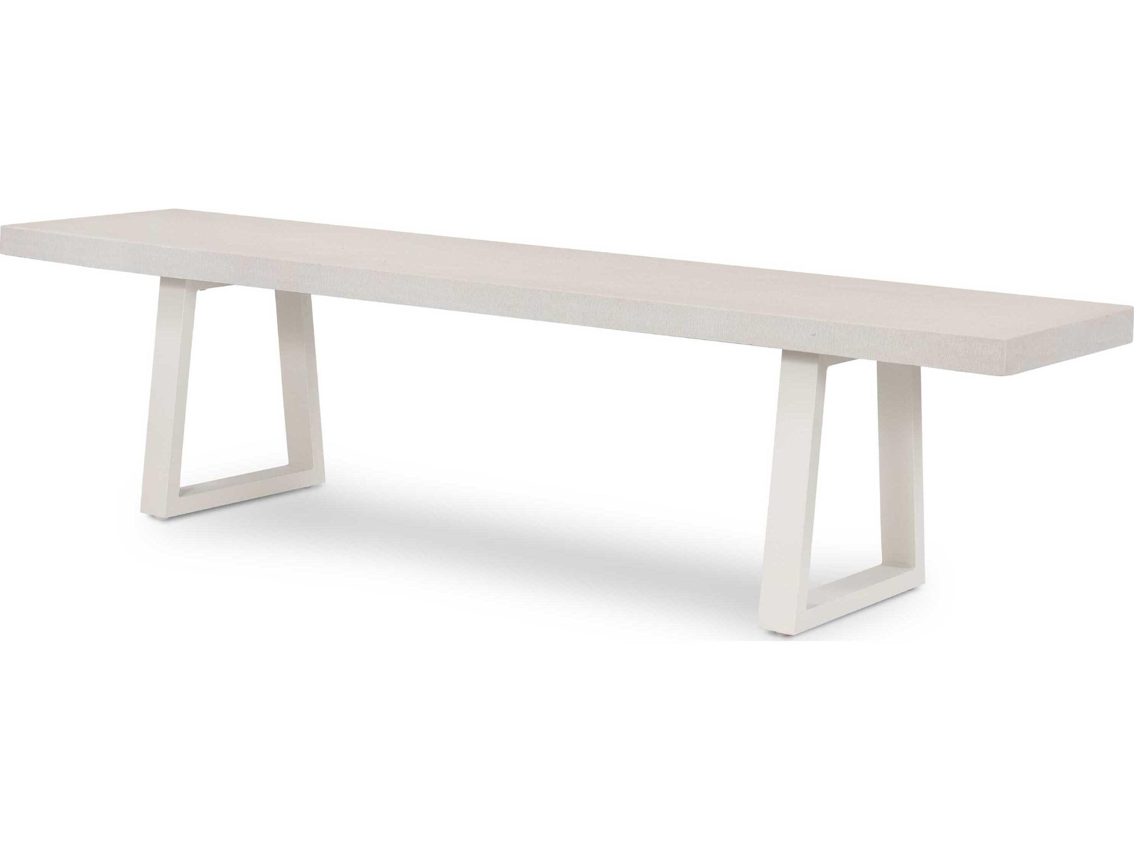 Luxecor Globetrotter Outdoor Natural White / Sand Resin Metal Bench