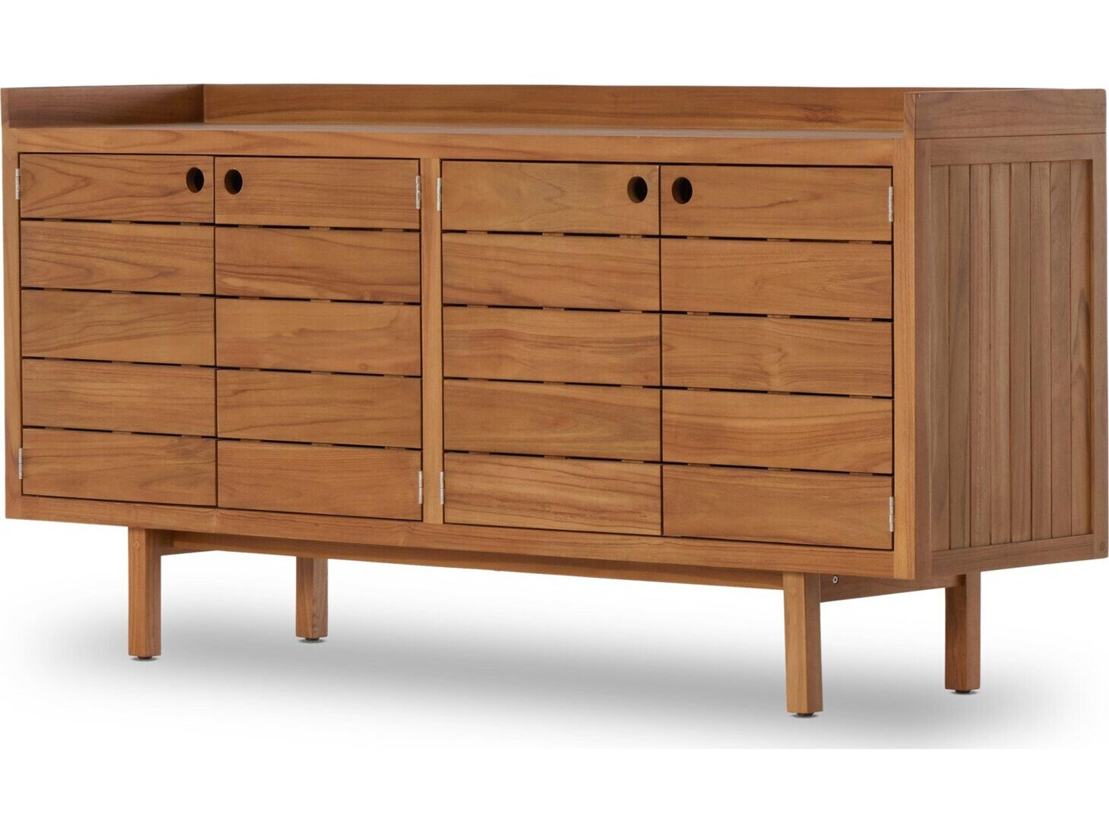Four Hands Outdoor Solano Natural Teak Rectangular Sideboard