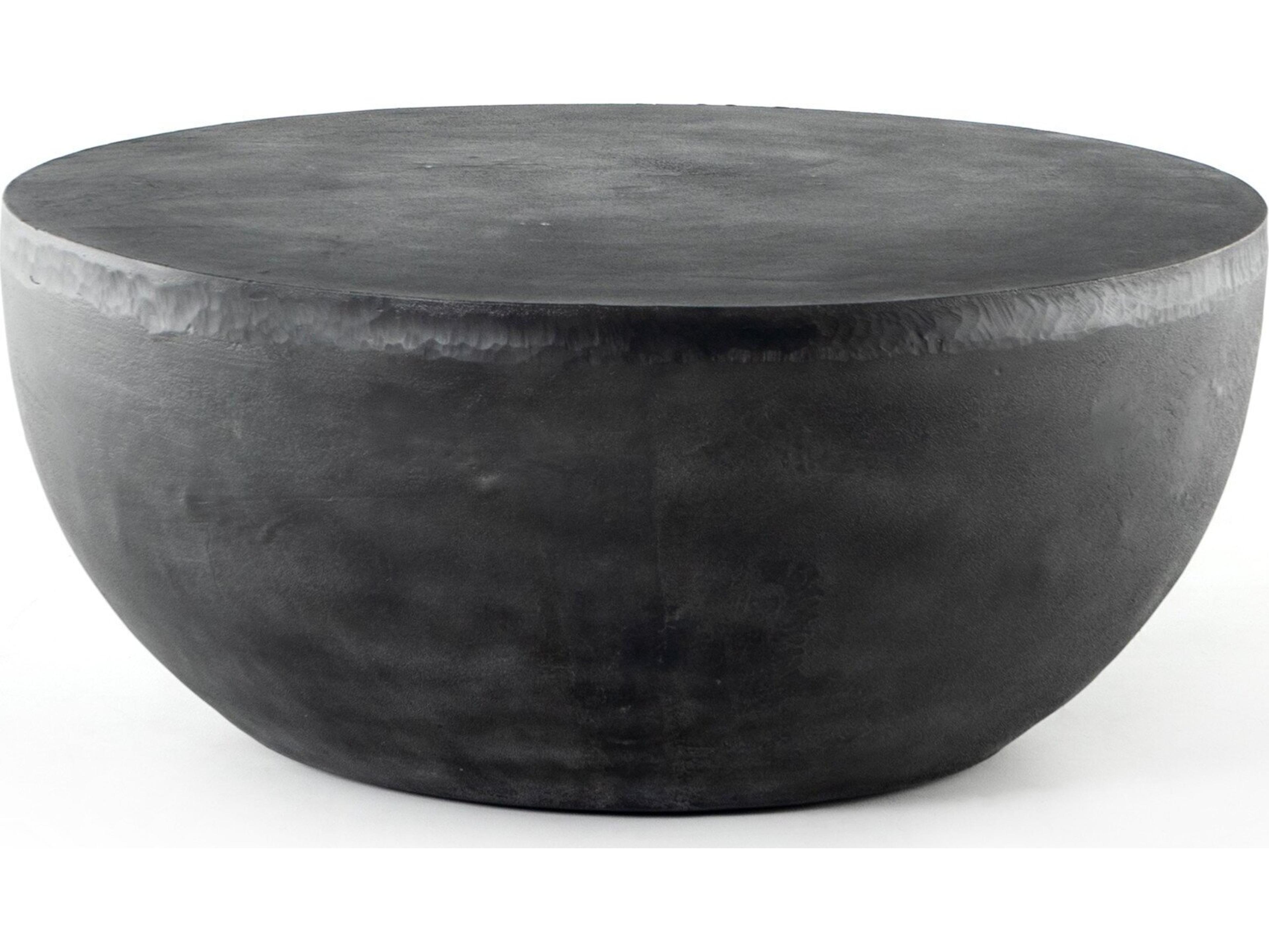 Four Hands Outdoor Marlow Aged Grey Aluminum Round Coffee Table