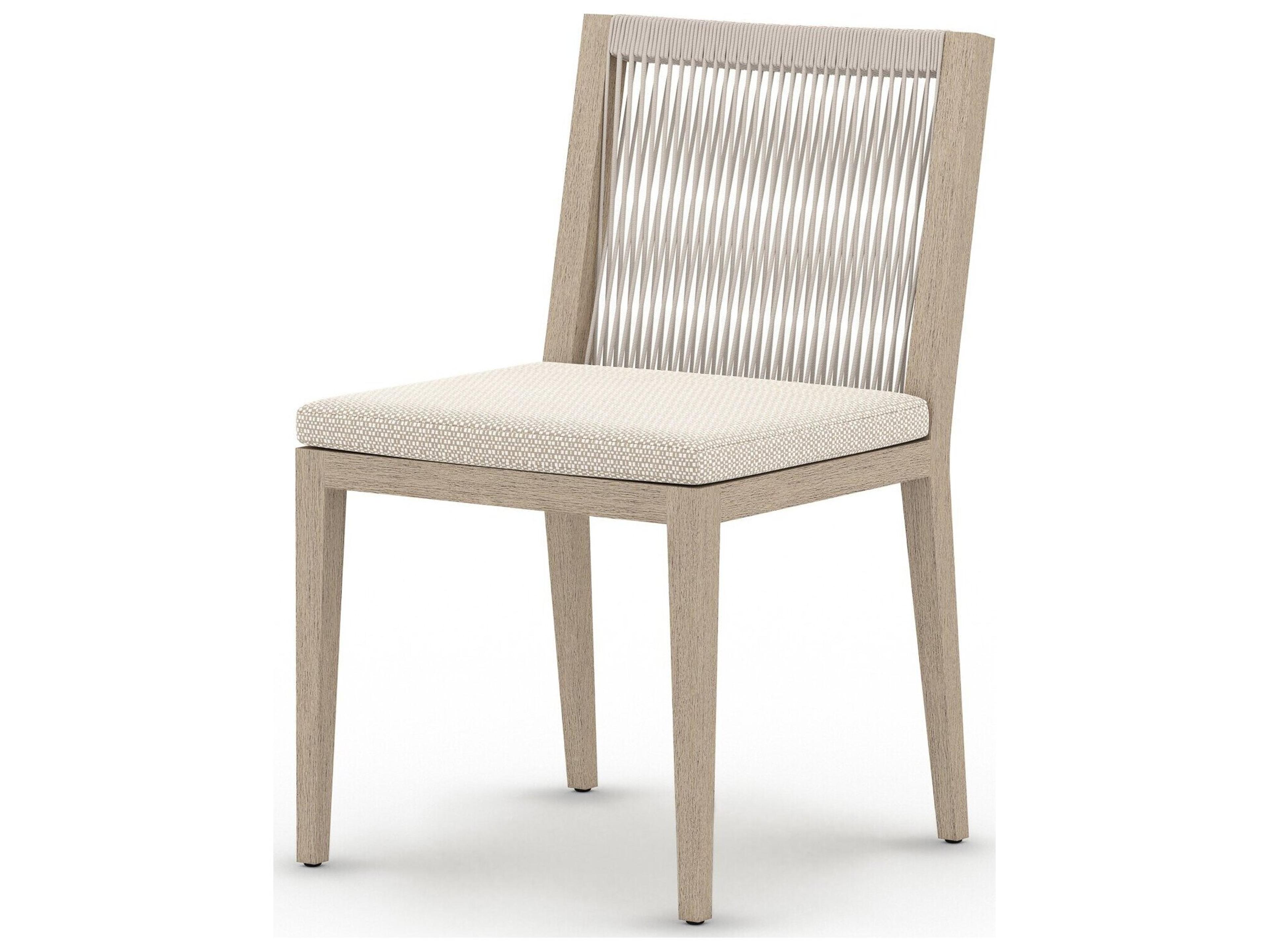 Four Hands Outdoor Solano Faye Sand / Natural / Grey Rope Dining Chair