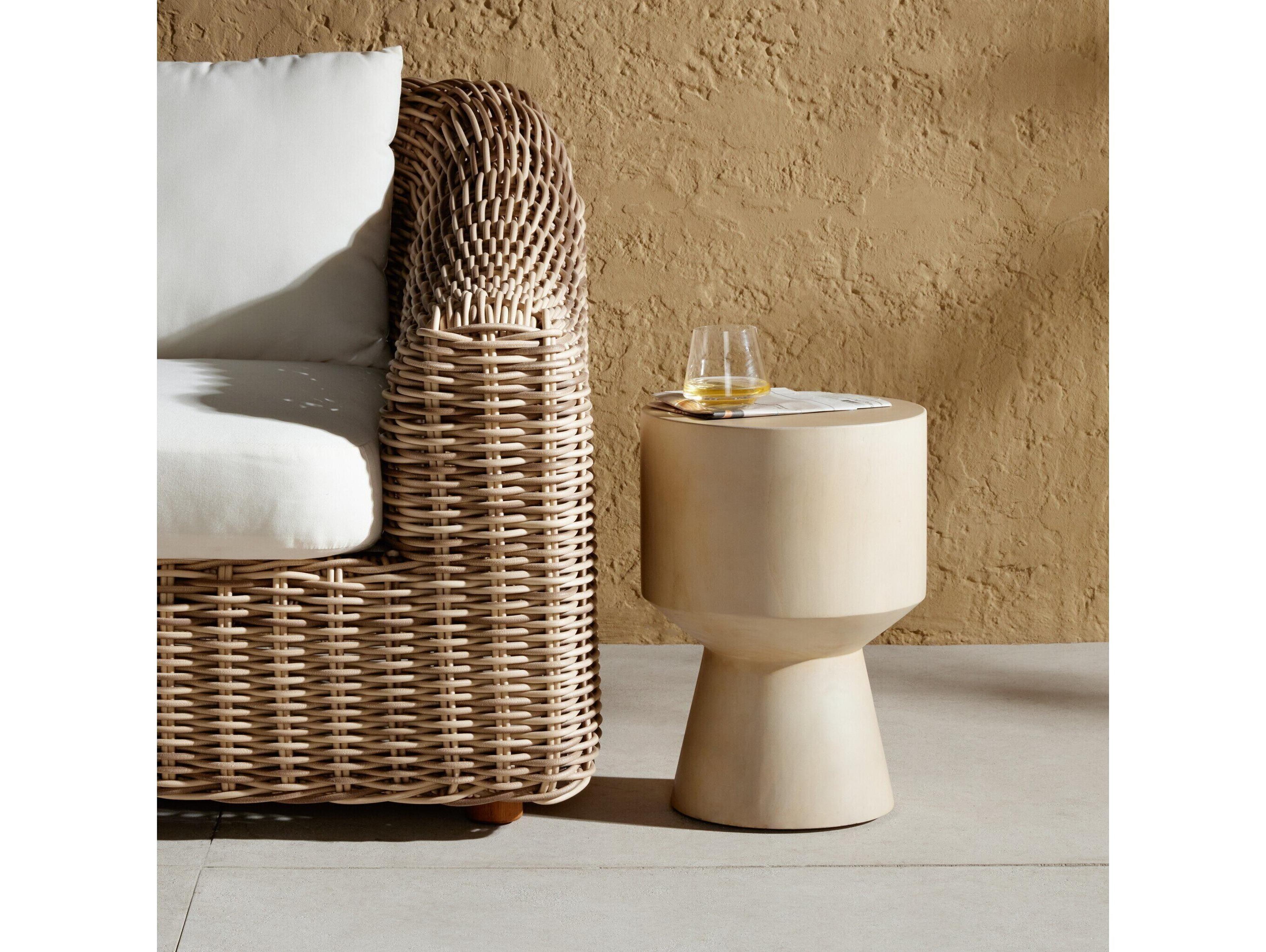 Luxecor Globetrotter Outdoor Teak Round End Table