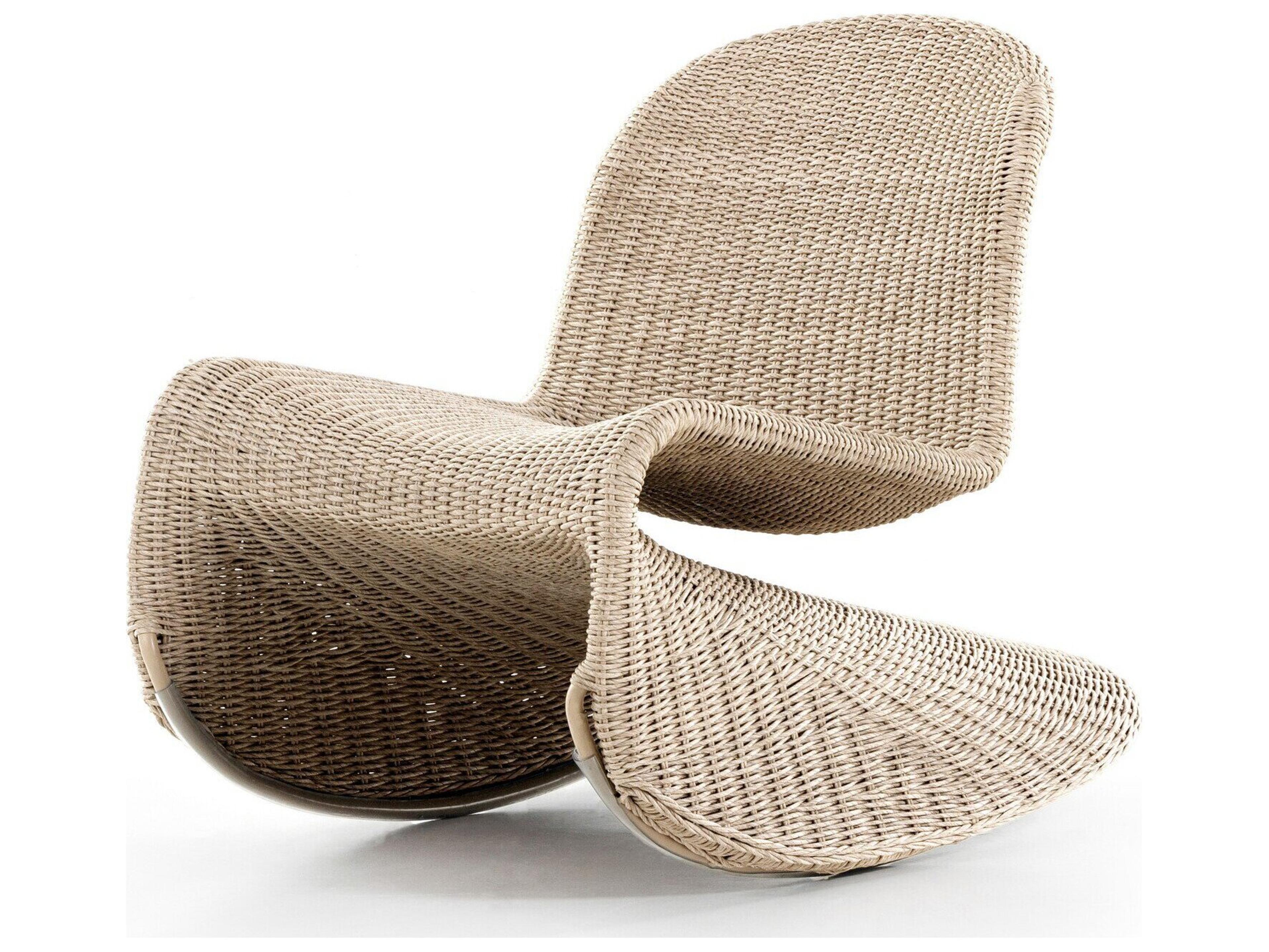 Four Hands Outdoor Grass Roots Vintage White Polypropylene Rocking Chair