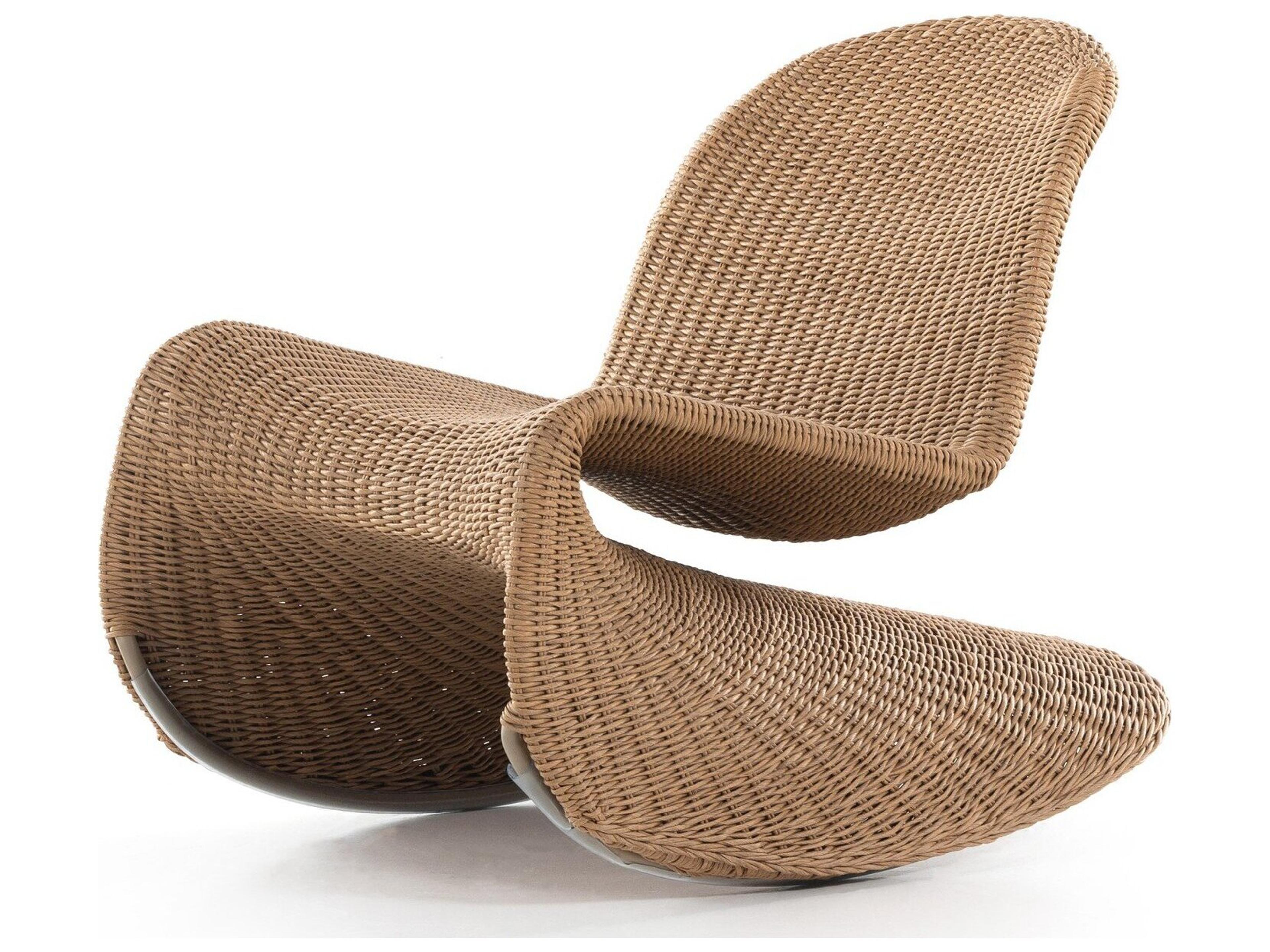Four Hands Outdoor Grass Roots Vintage Natural Polypropylene Rocking Chair