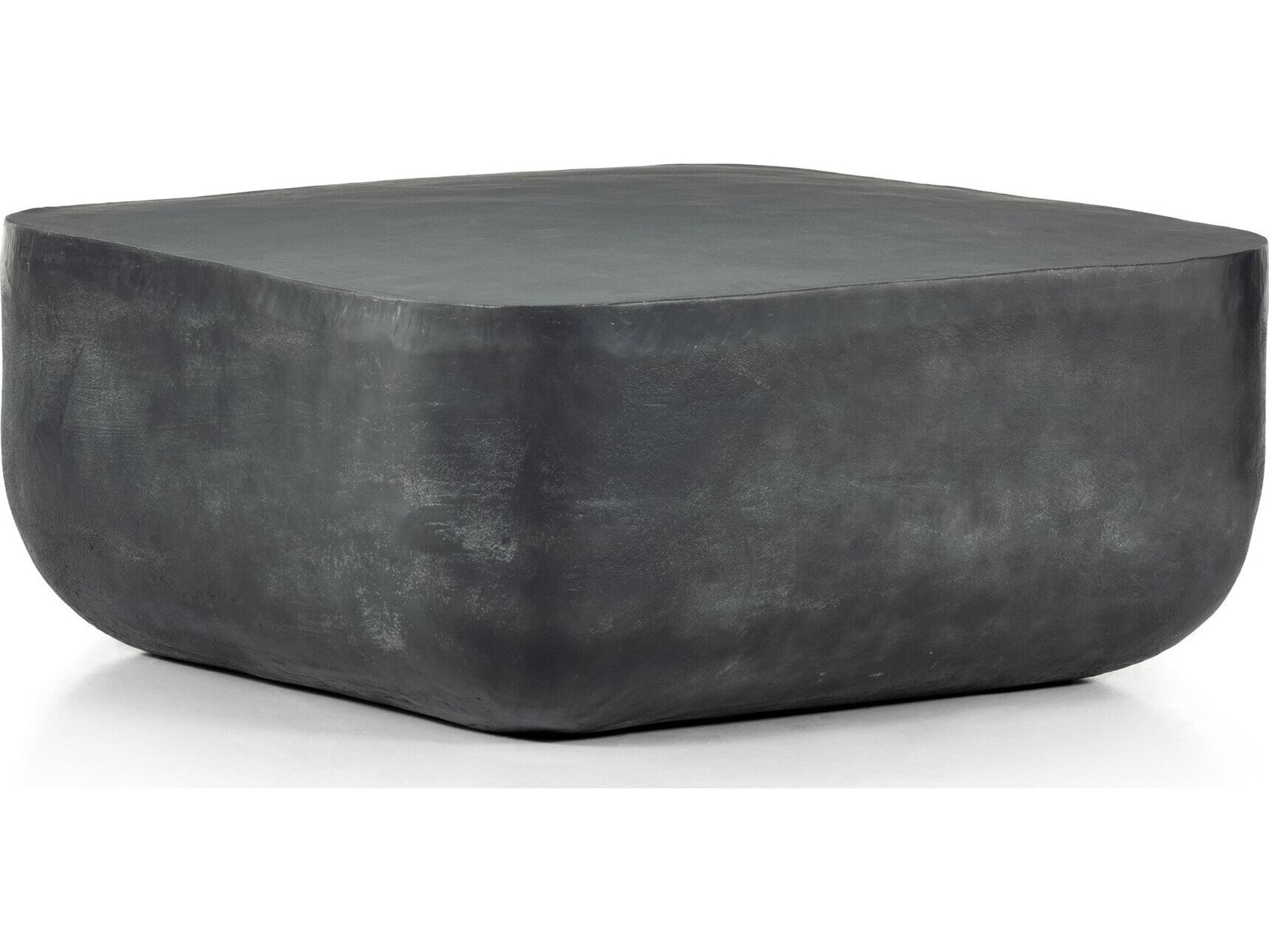 Four Hands Outdoor Marlow Aged Grey Aluminum Square Coffee Table