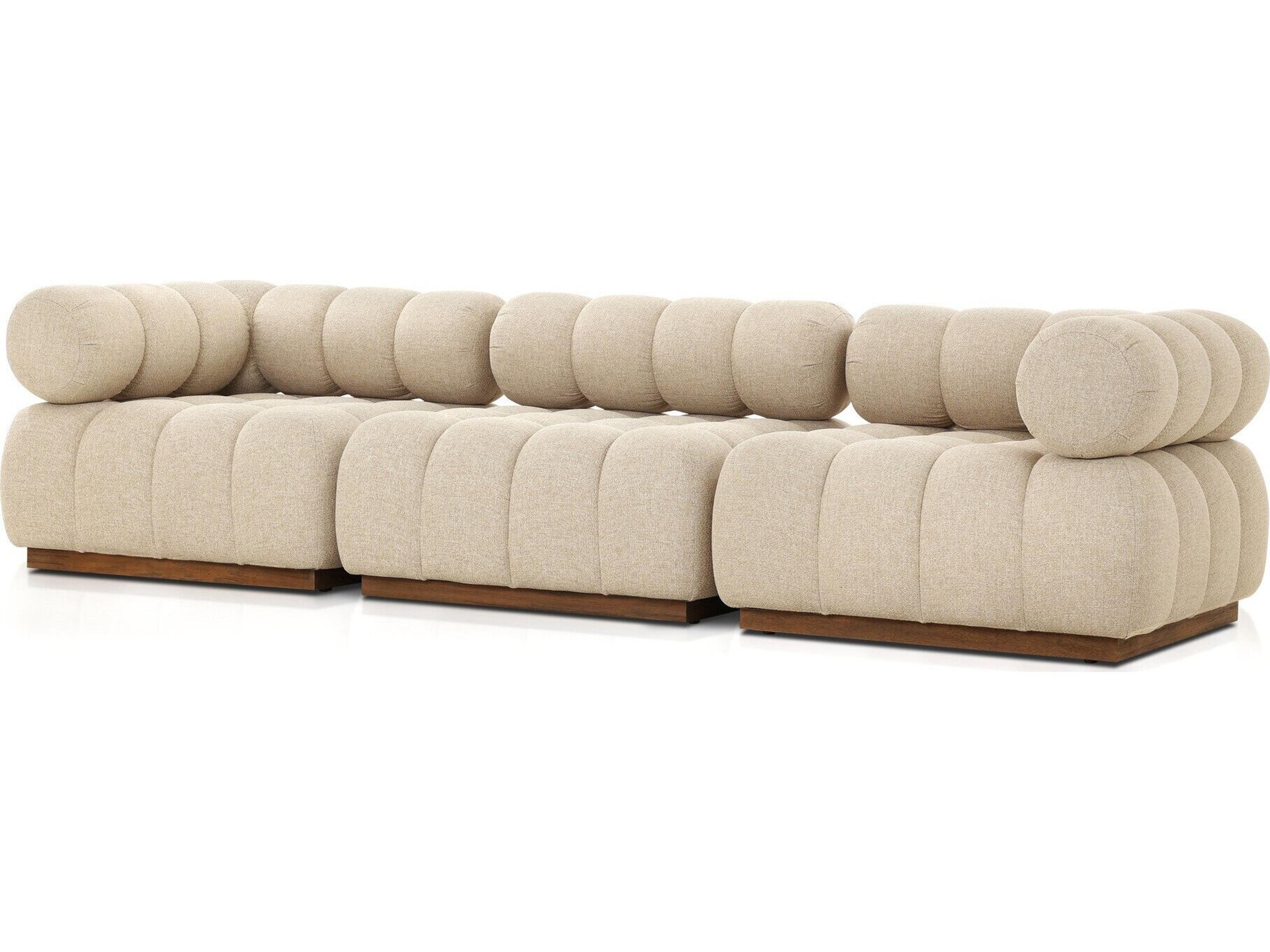 Four Hands Outdoor Solano Hayes Cream Fabric Cushion Sofa
