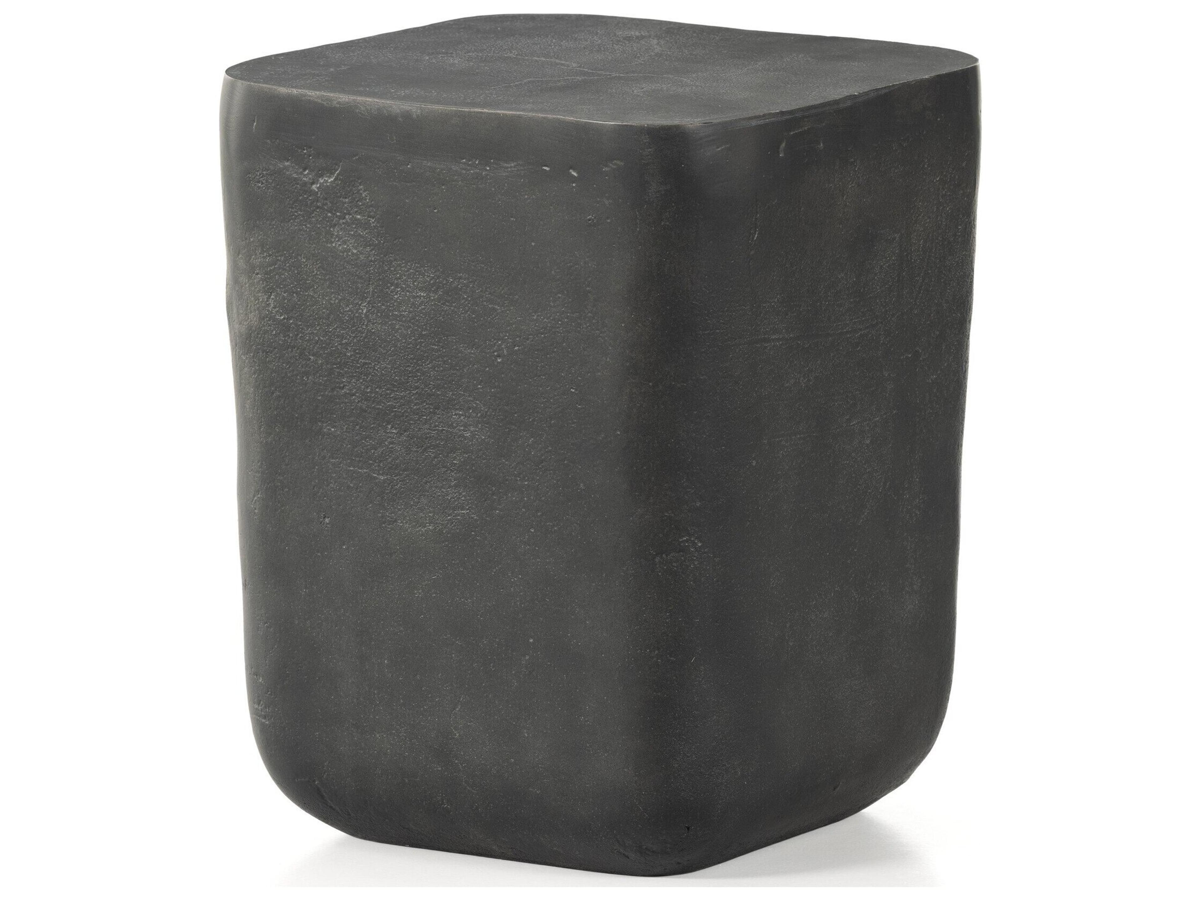 Four Hands Outdoor Marlow Aged Grey Aluminum Square End Table