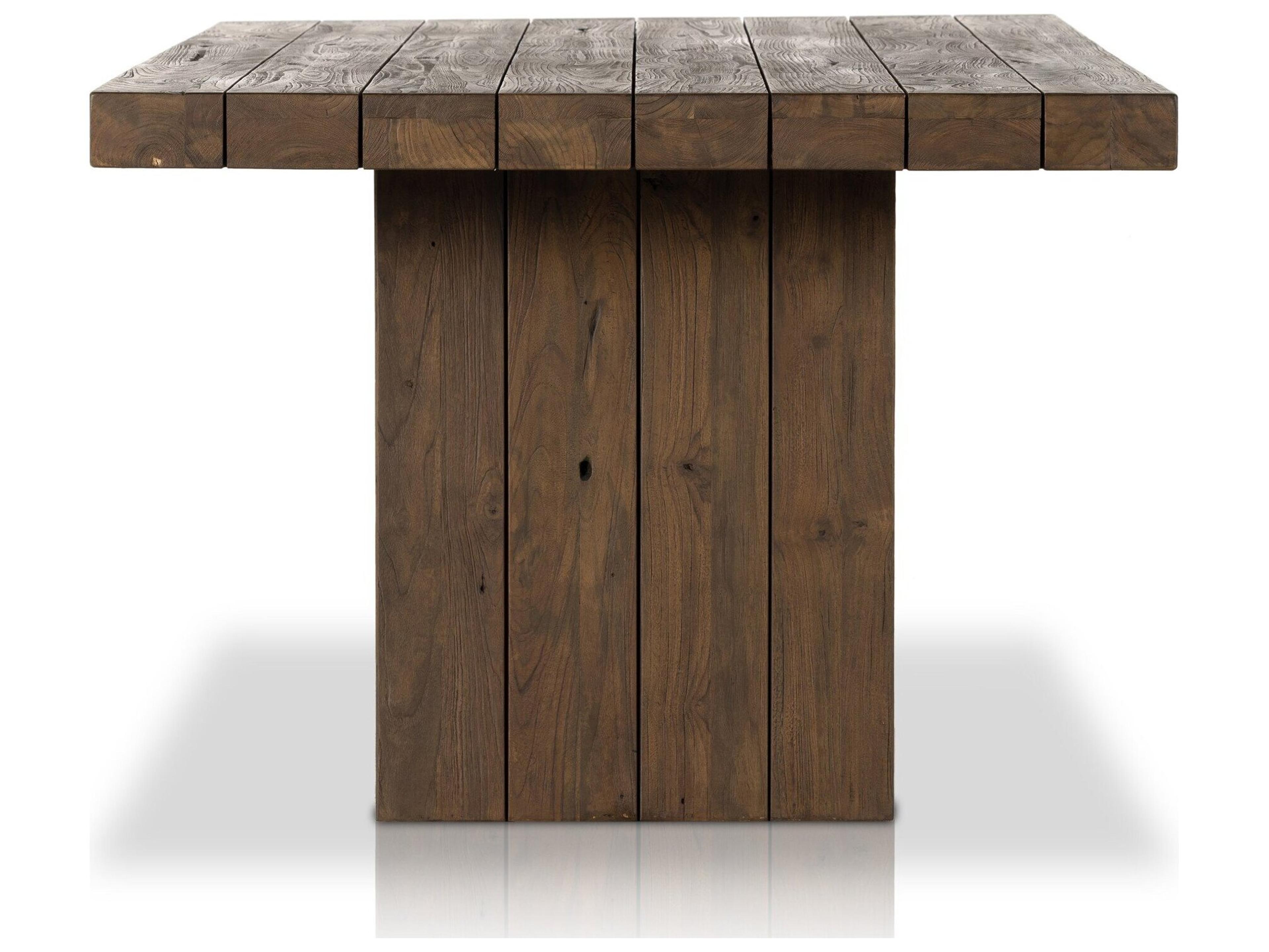 Four Hands Outdoor Duvall Heritage Brown Rectangular Dining Table