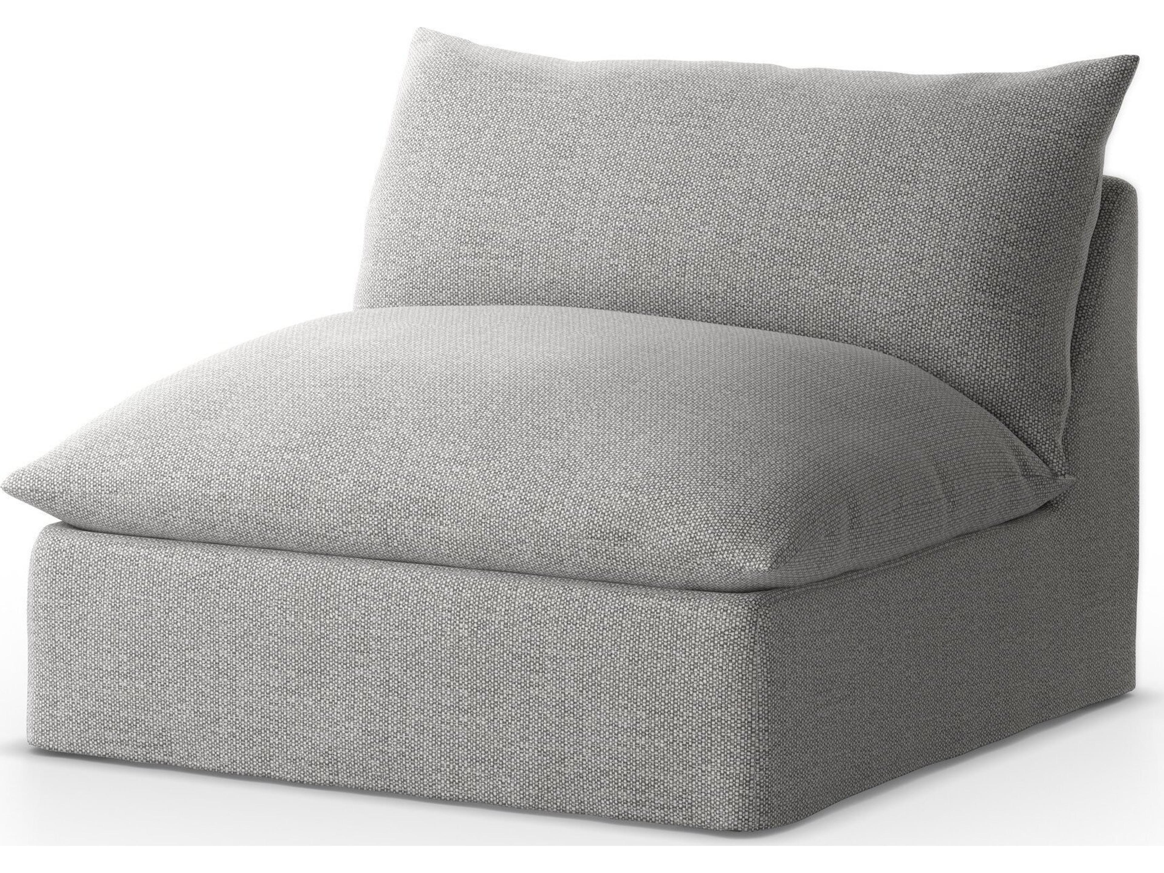 Solano Grant Fabric Cushion Swivel Lounge Chair in Faye Ash