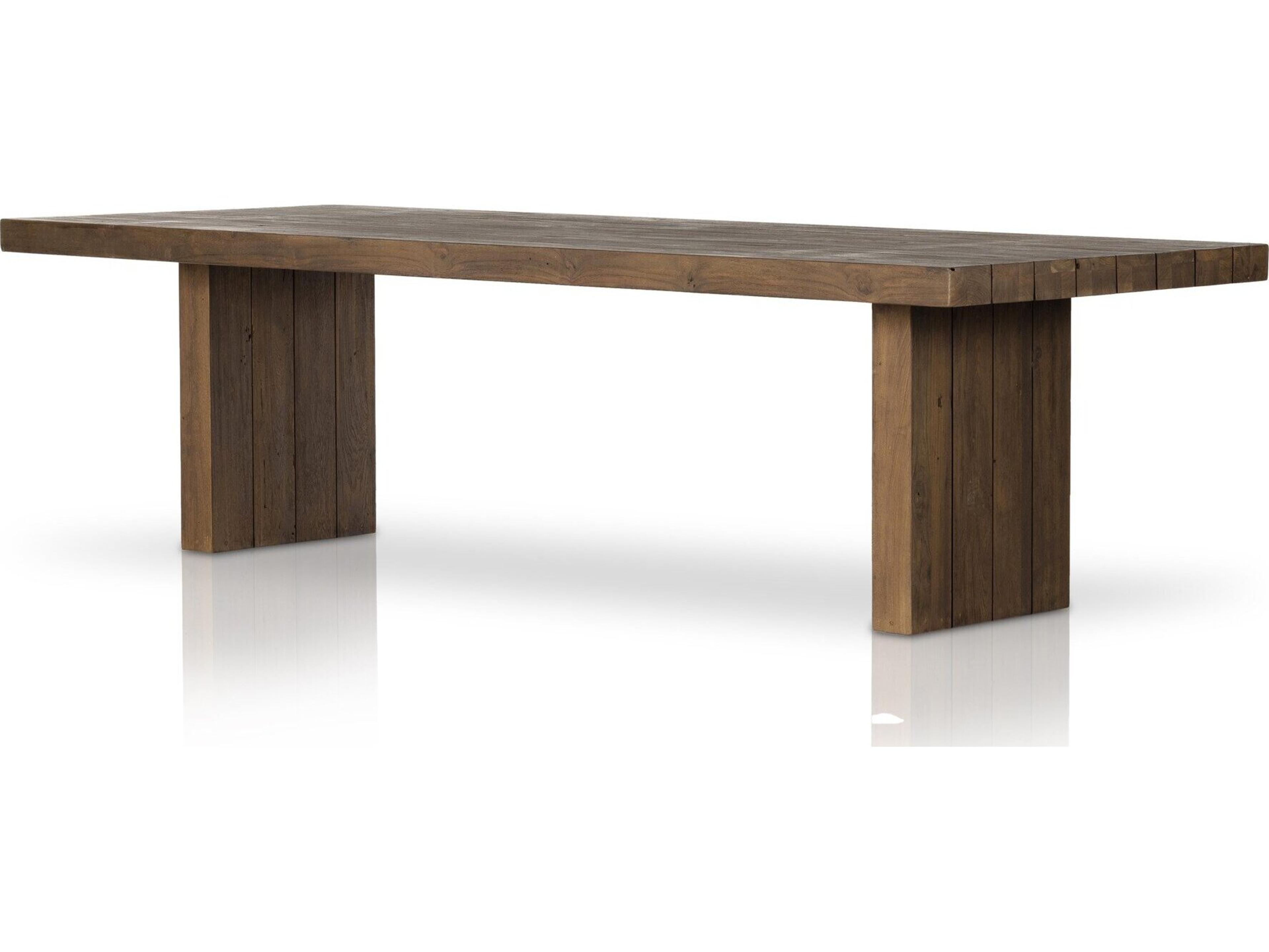 Four Hands Outdoor Duvall Heritage Brown Rectangular Dining Table