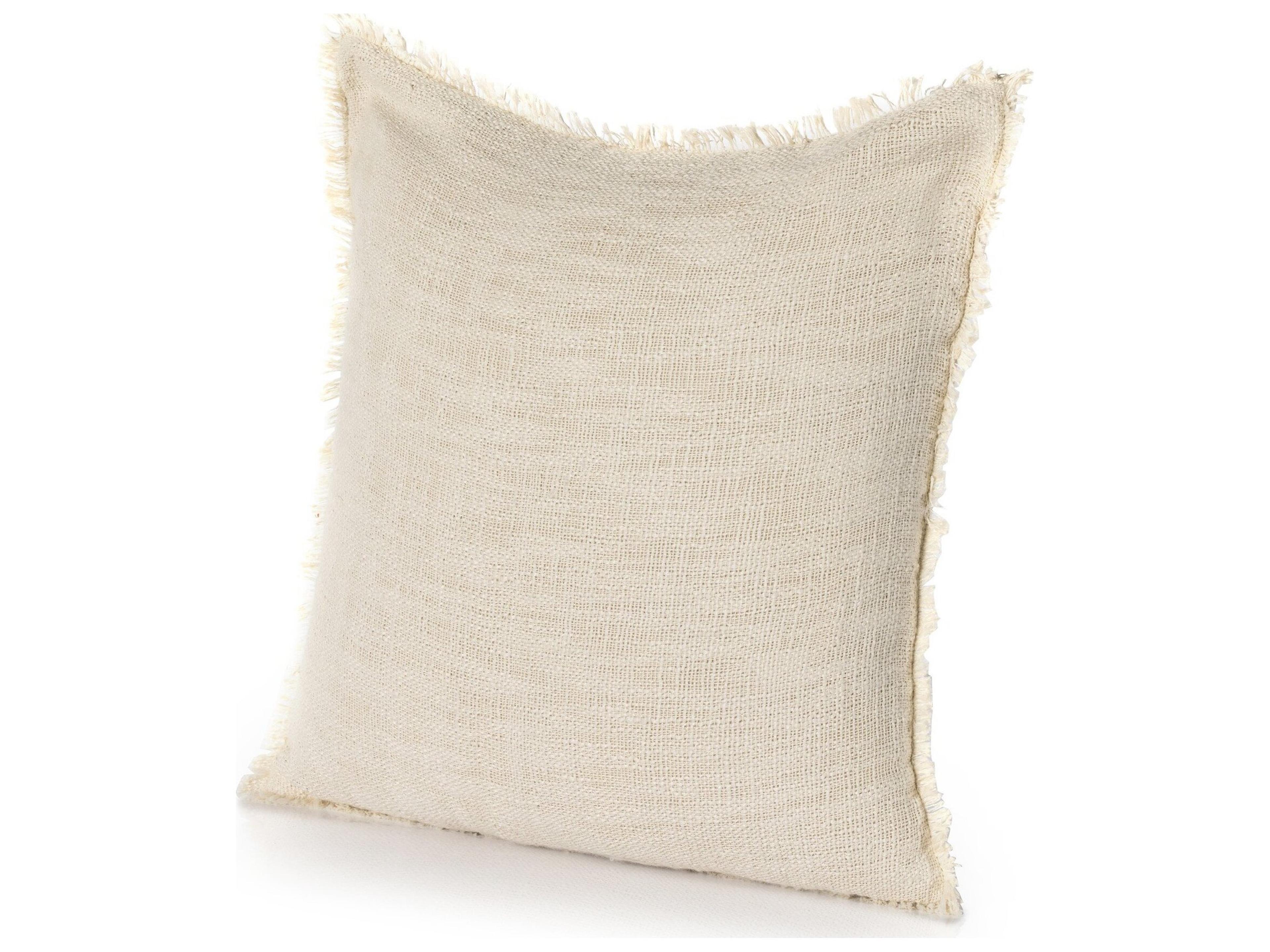 Four Hands Outdoor Willow Natural Cream Pillow