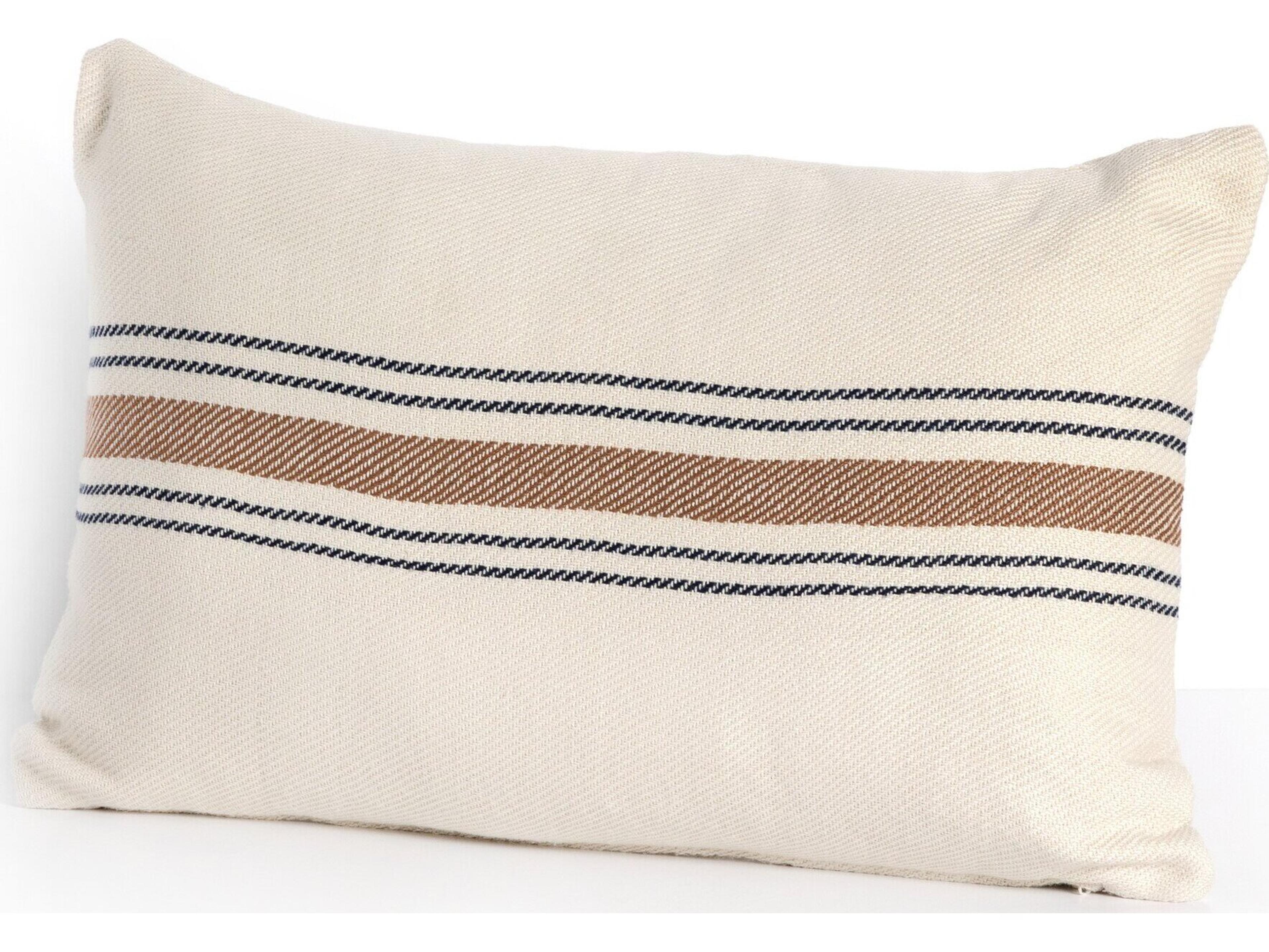 Four Hands Outdoor Willow  Long Gold Stripe Pillow