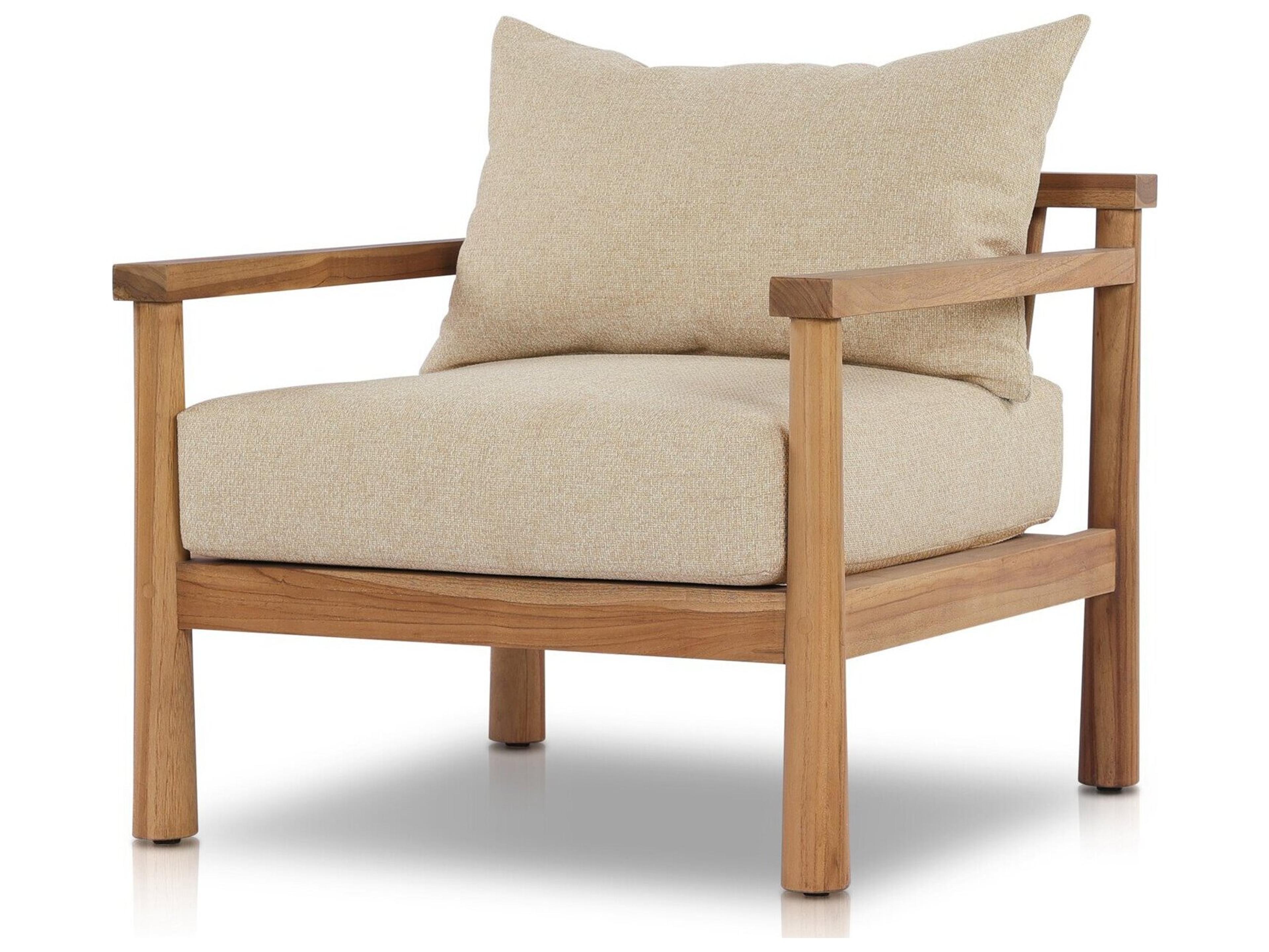 Four Hands Outdoor Barrington Irvine Natural Teak Lounge Chair
