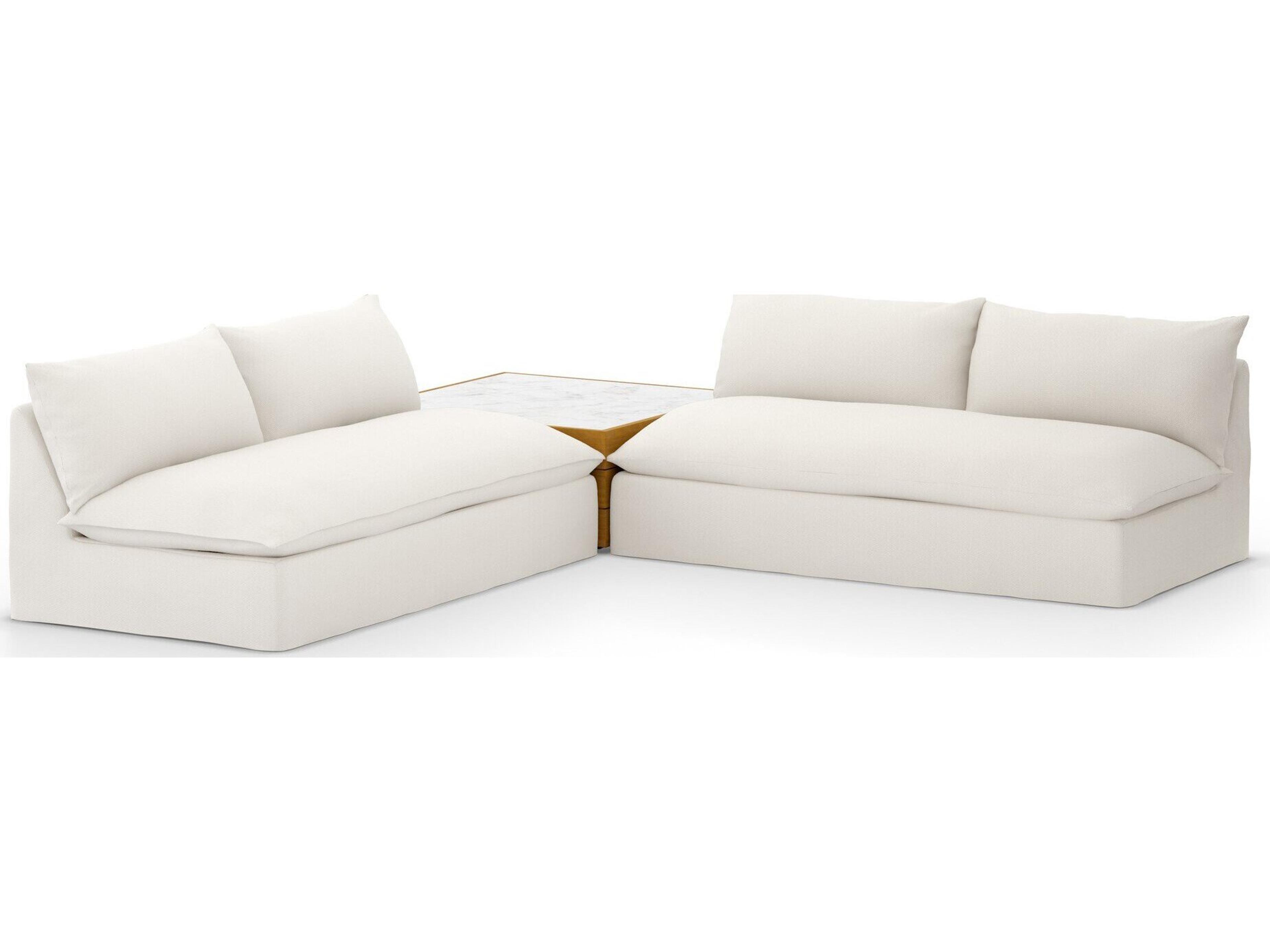 Four Hands Outdoor Solano Faye Cream Cushion Sofa