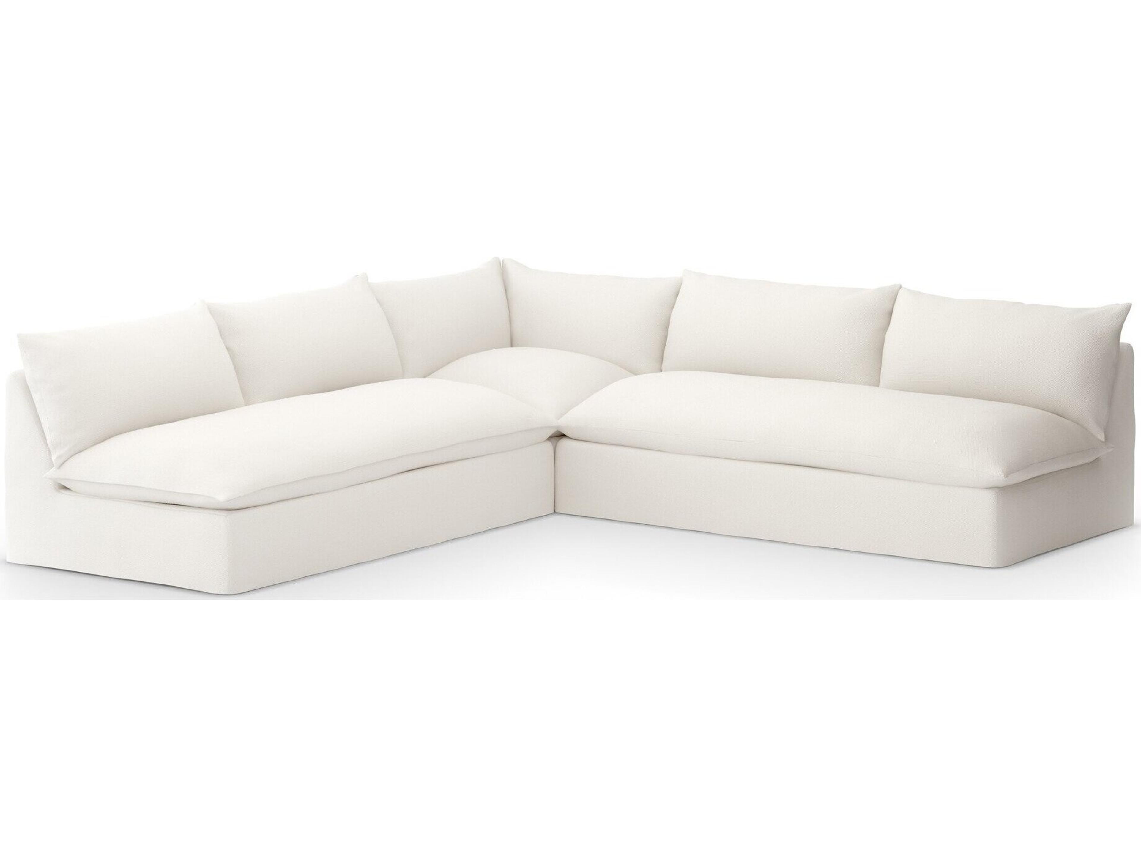 Solano Faye Cream Cushion Sofa