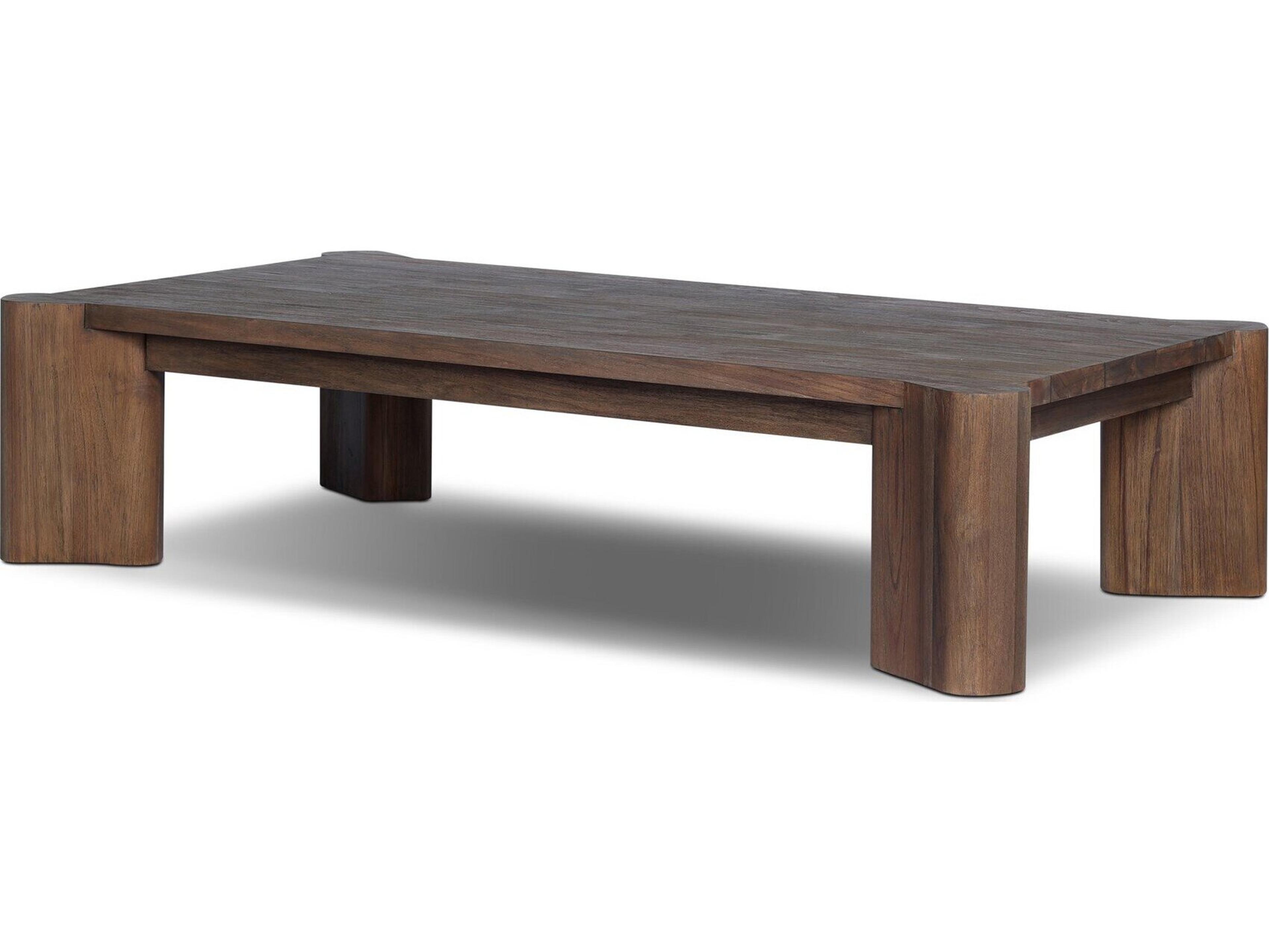 Four Hands Outdoor Soho Outdoor Coffee Table - Stained Saddle Brown