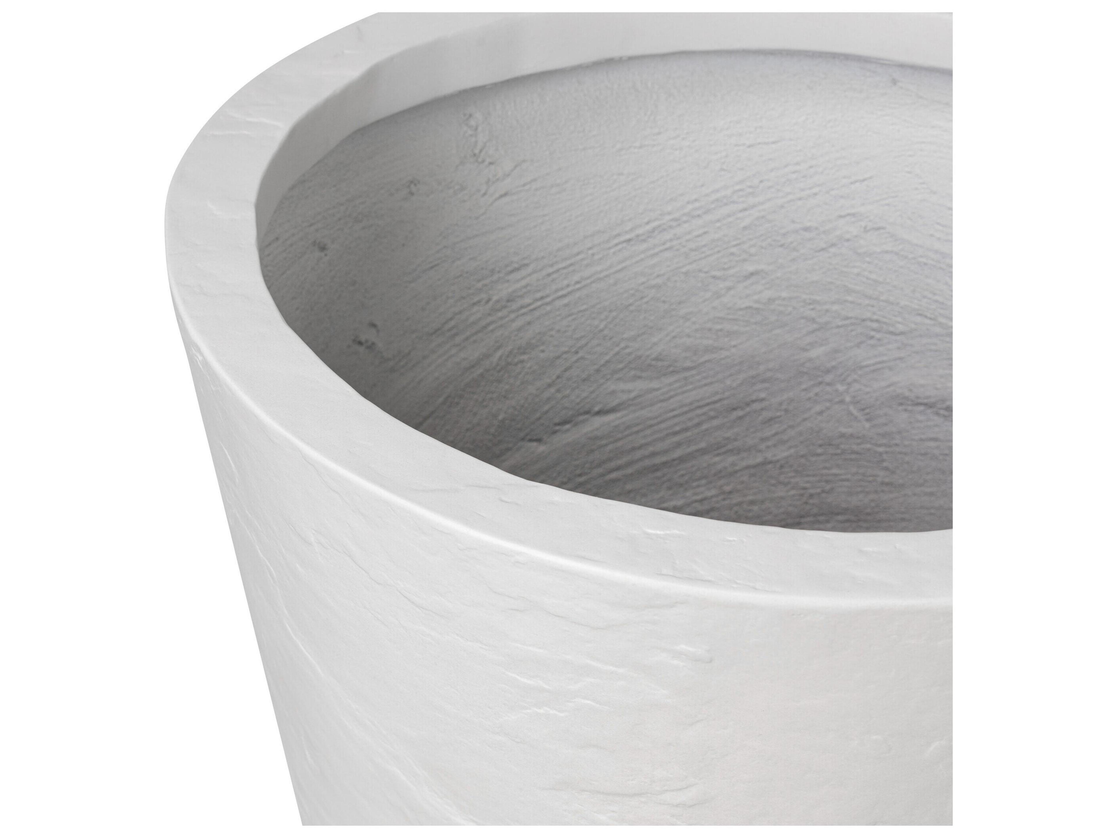 Luxecor Globetrotter Outdoor Suvi Planter - Textured White Concrete