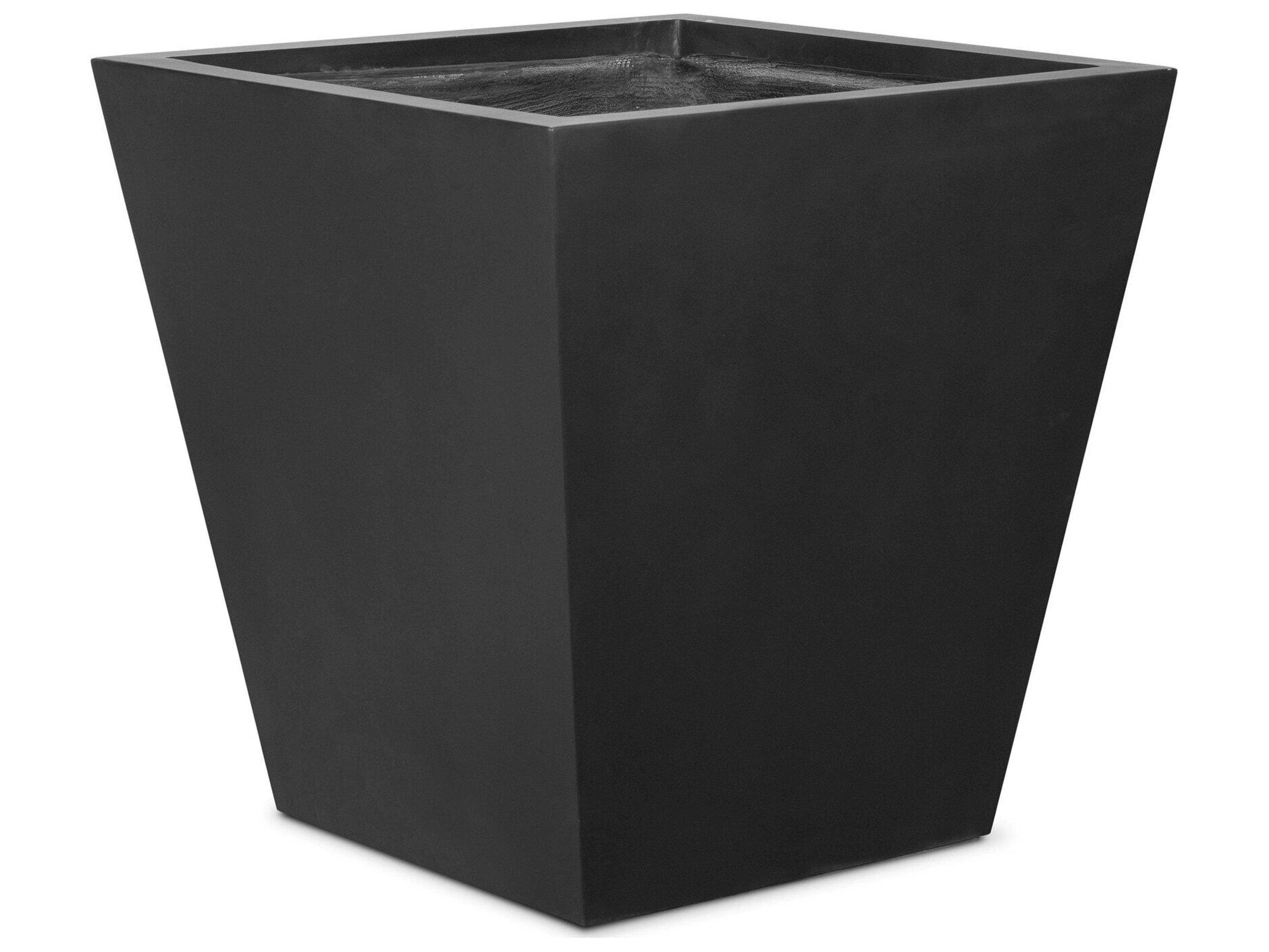 Four Hands Outdoor Thayer Black Concrete Planter