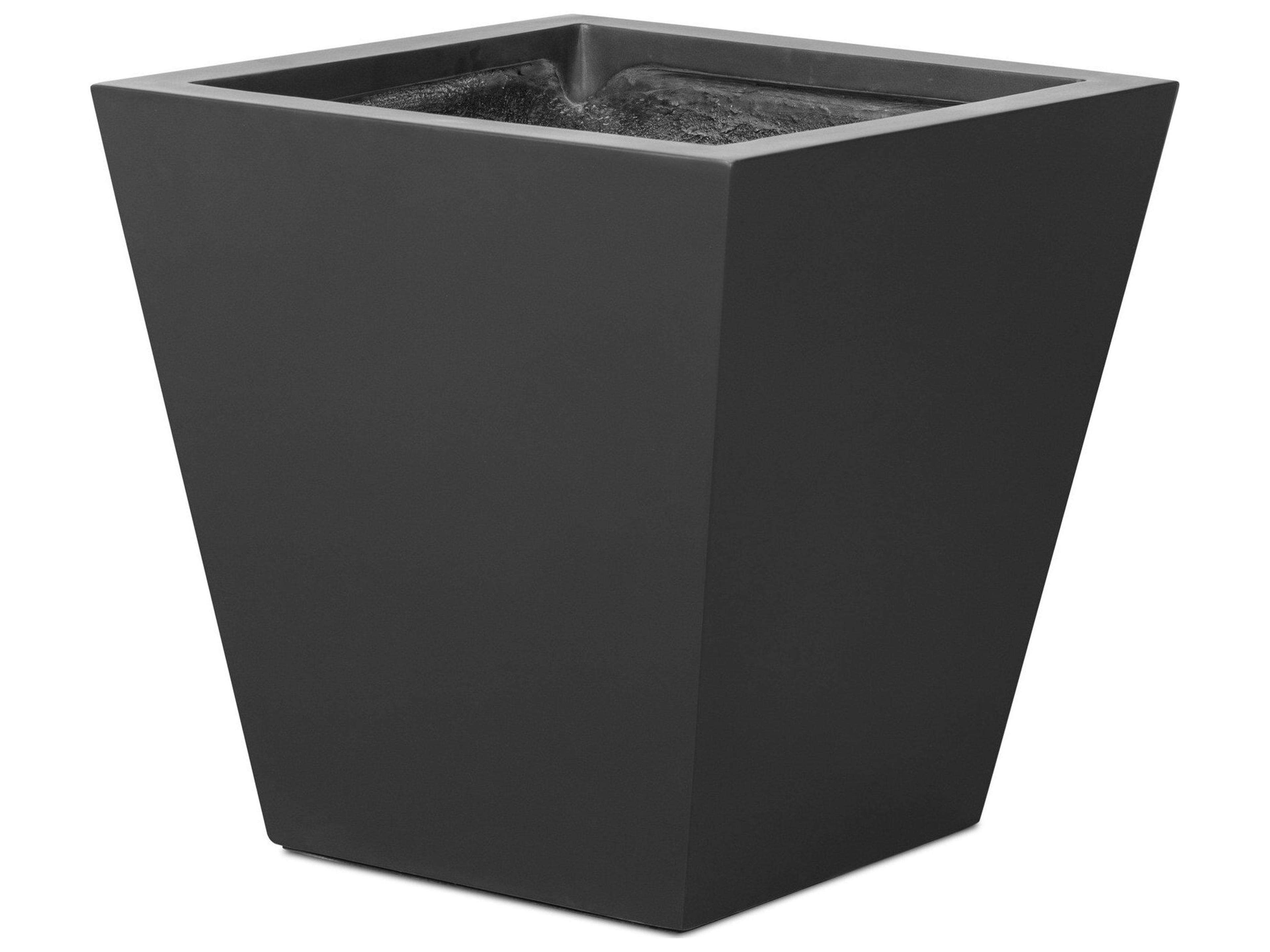 Four Hands Outdoor Thayer Black Concrete Planter