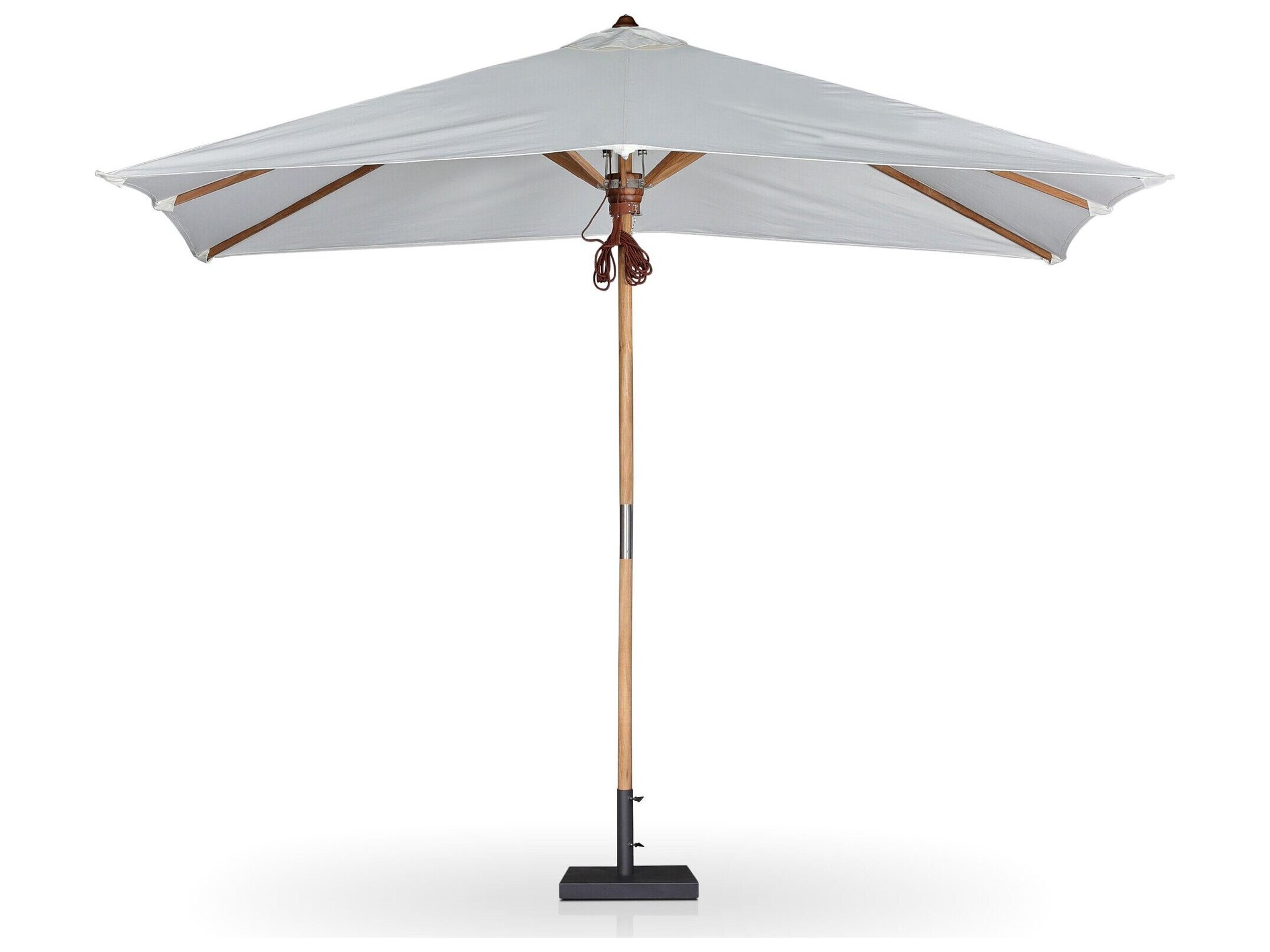 Four Hands Outdoor Garwood Baska Arashi Salt Fine Sanded Teak Umbrella