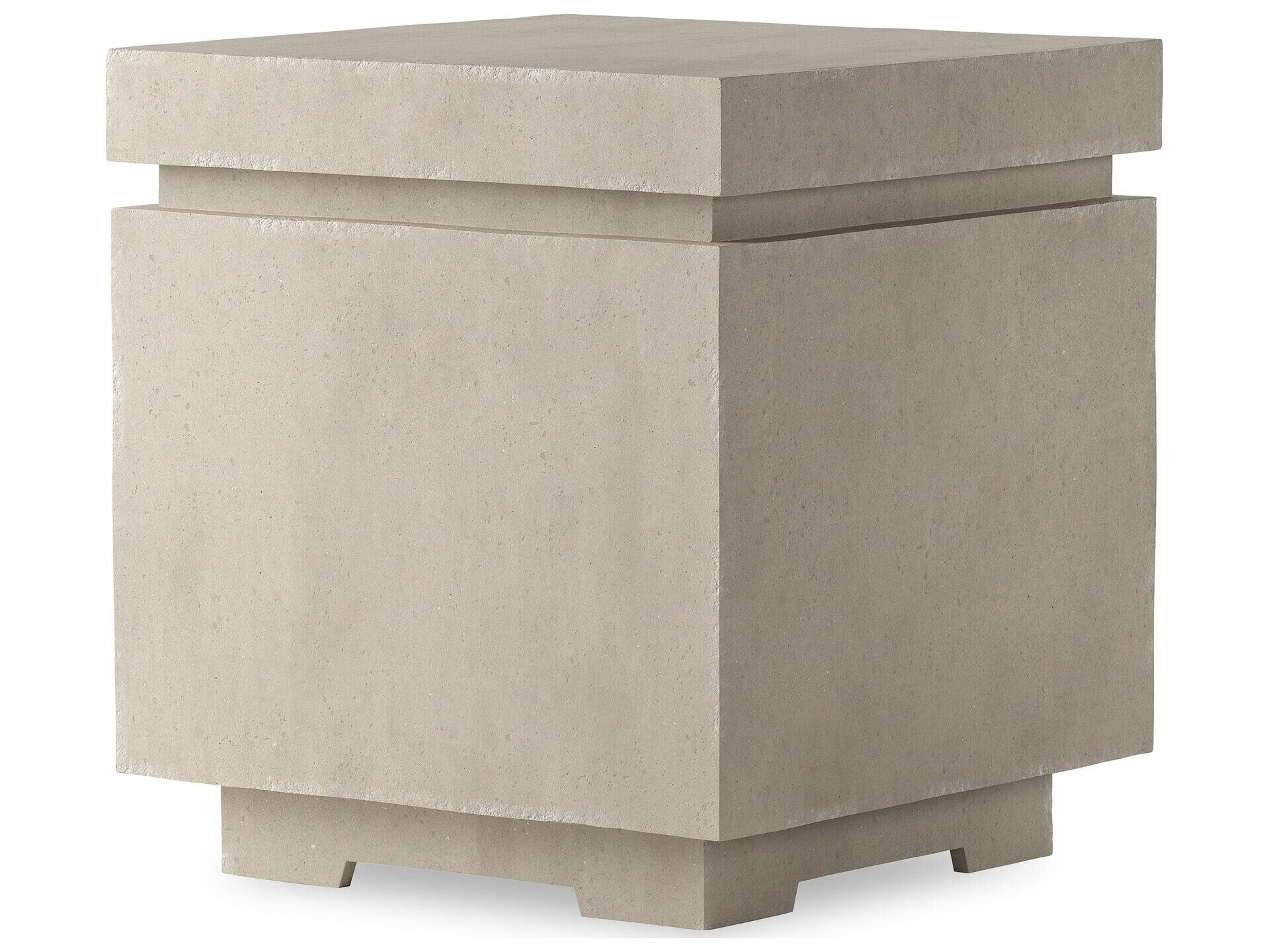 Four Hands Outdoor Falco Posen Natural Concrete Square End Table