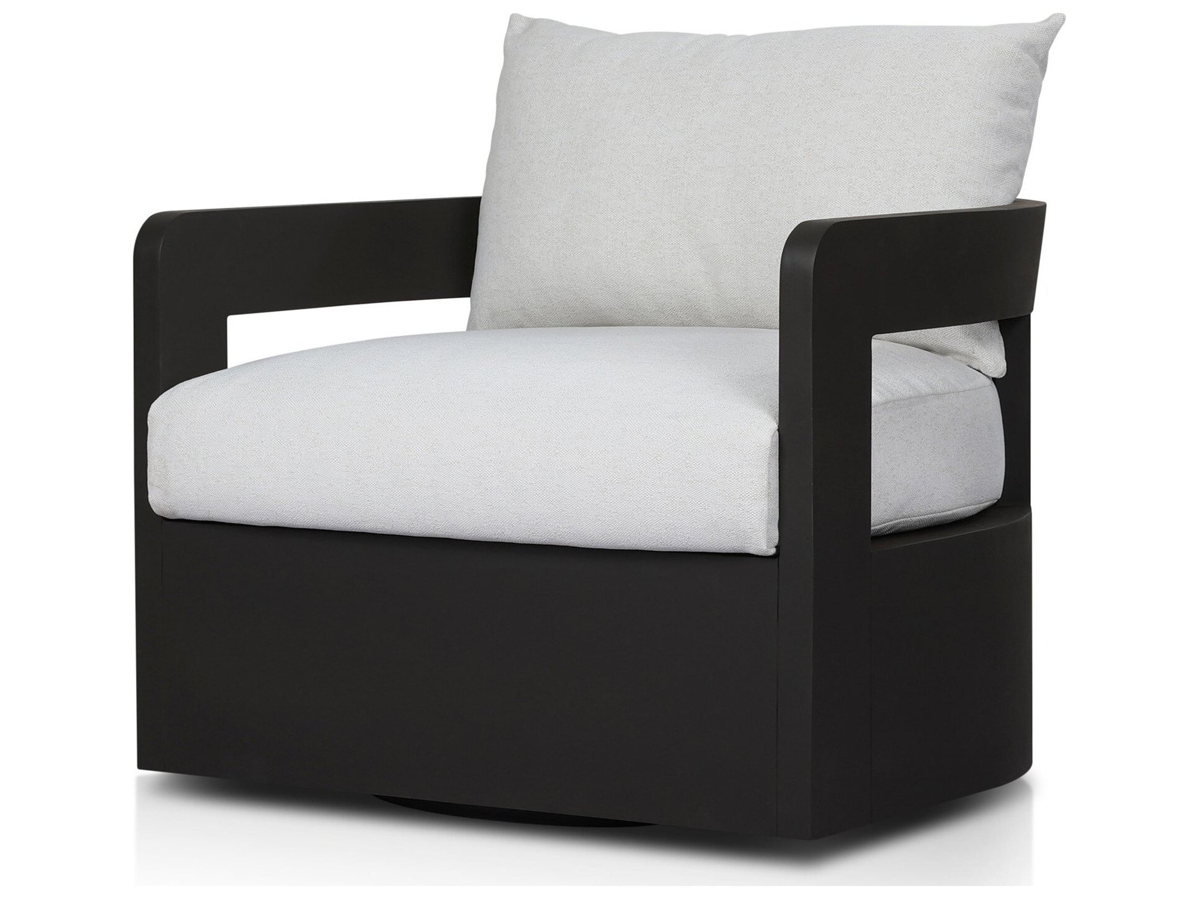 Pembrook Jackson Metal Swivel Chair - Alessi Linen