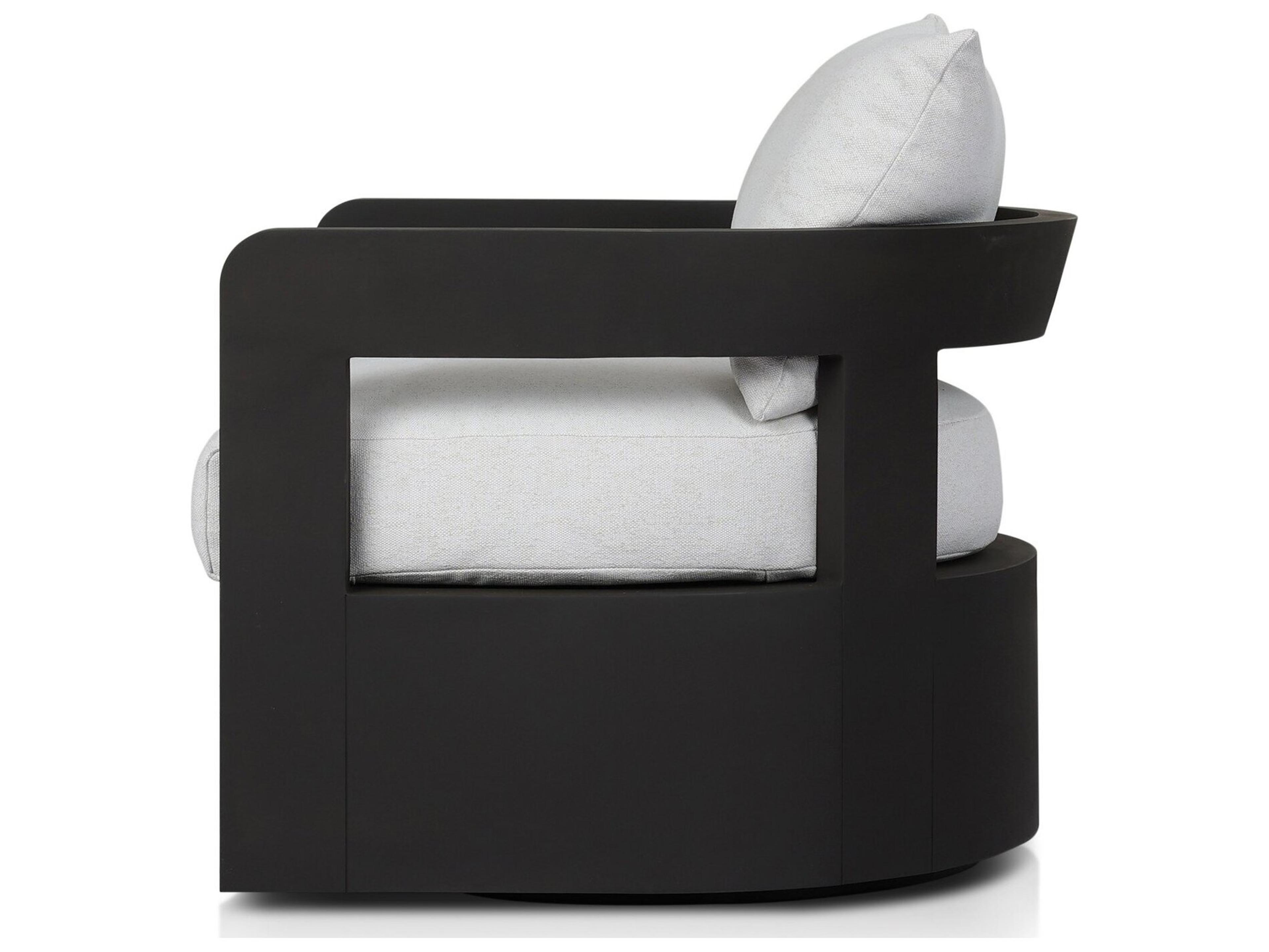 Luxecor Globetrotter Outdoor Jackson Metal Swivel Chair - Alessi Linen