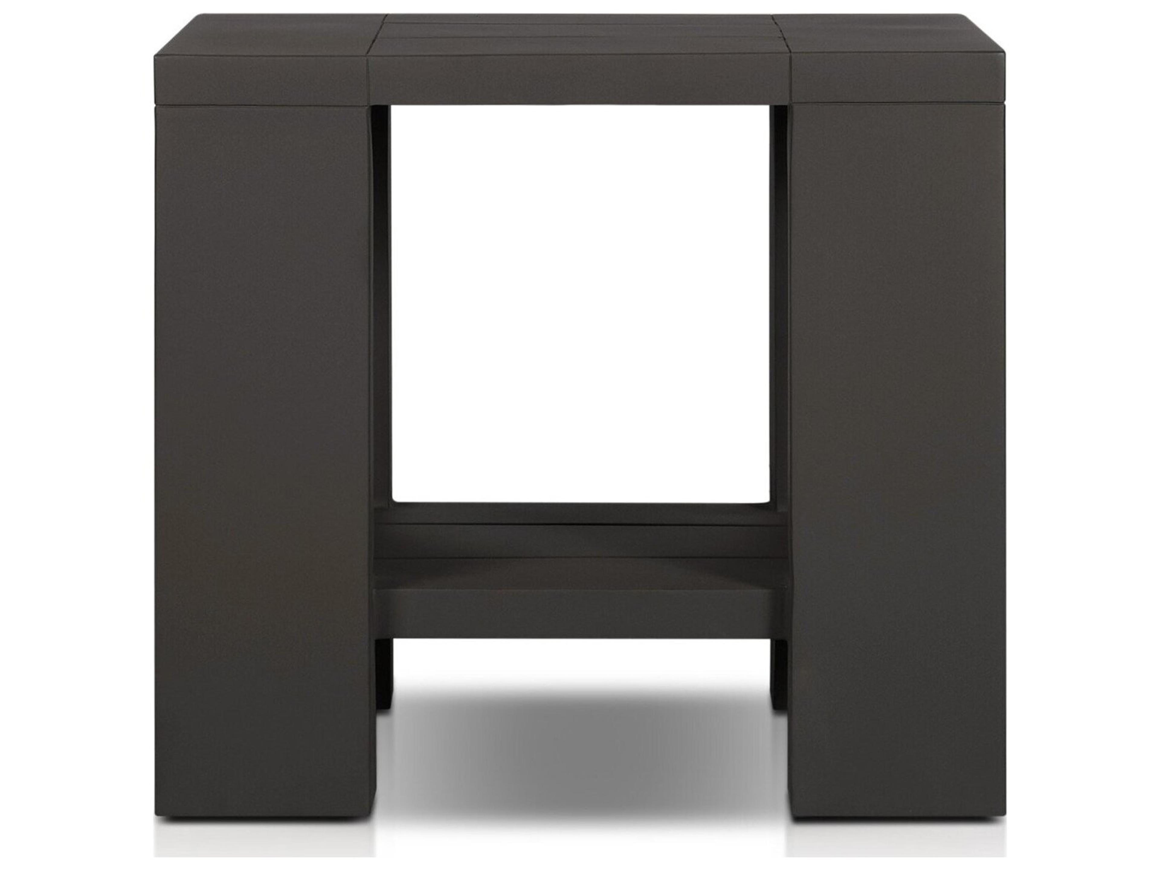 Luxecor Globetrotter Outdoor Roca Metal End Table - Bronze