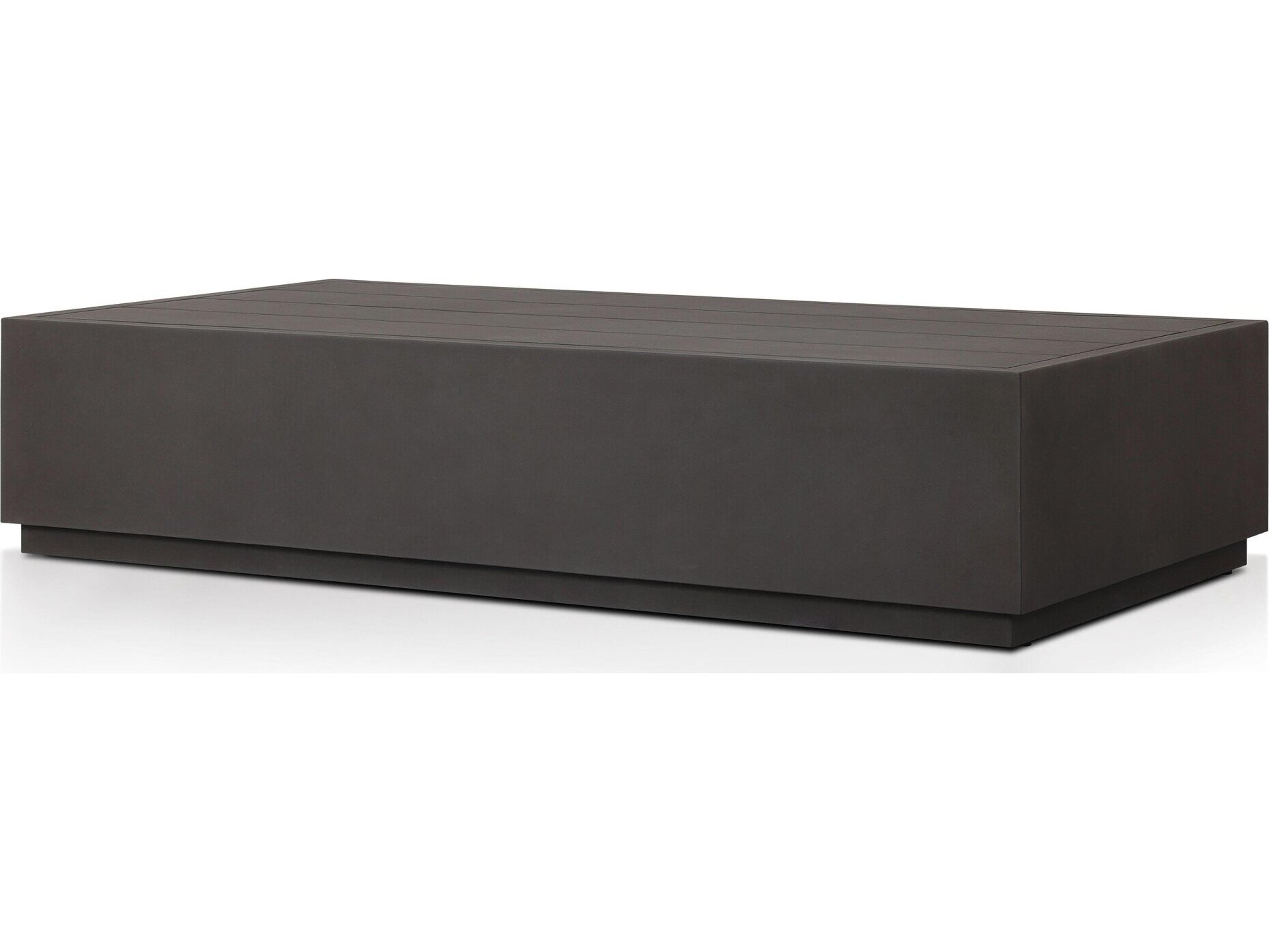 Four Hands Outdoor Solano Messo Bronze Aluminum Rectangular Coffee Table