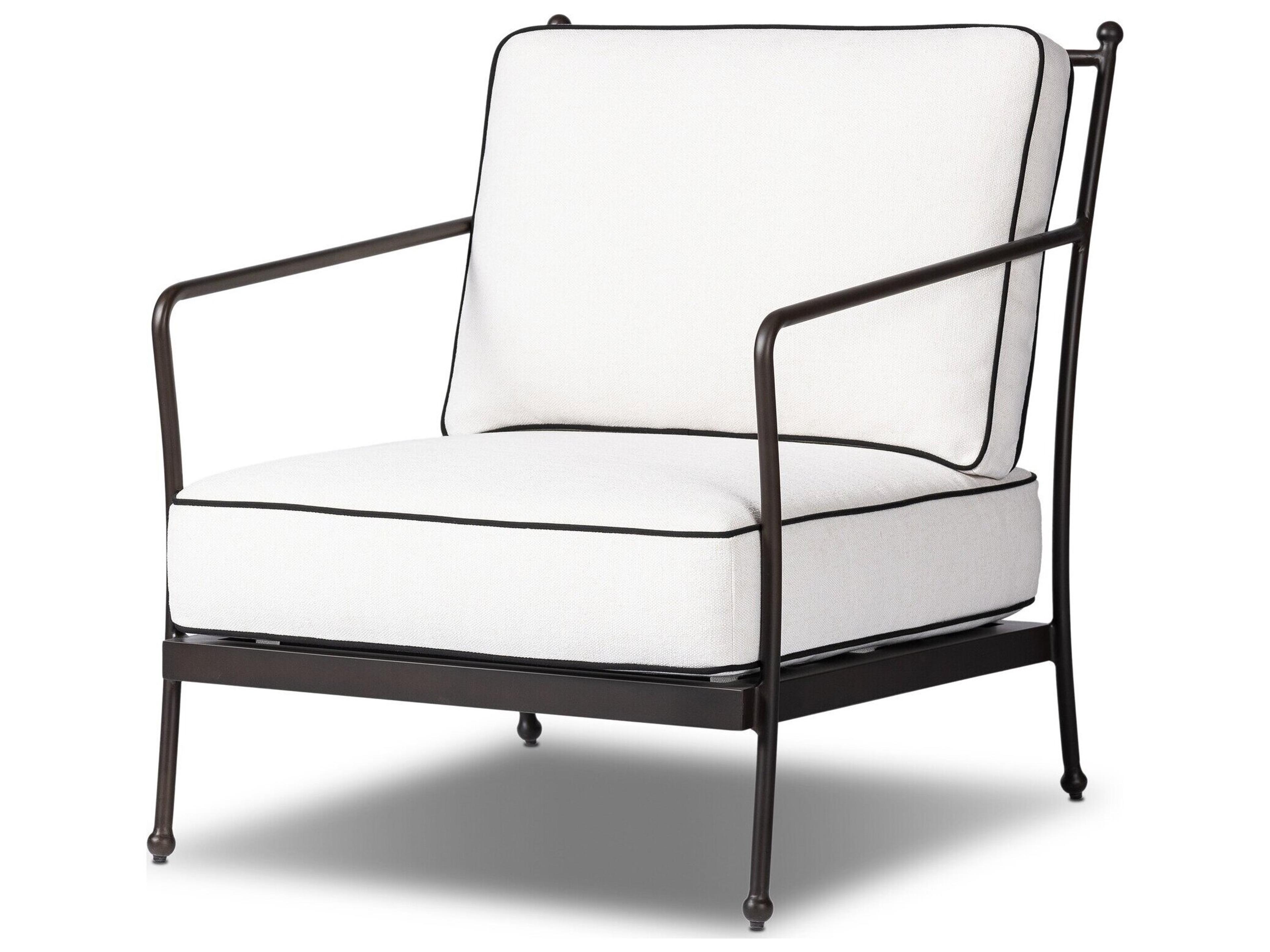 Four Hands Outdoor Westgate Alessi Linen Aluminum Cushion Lounge Chair
