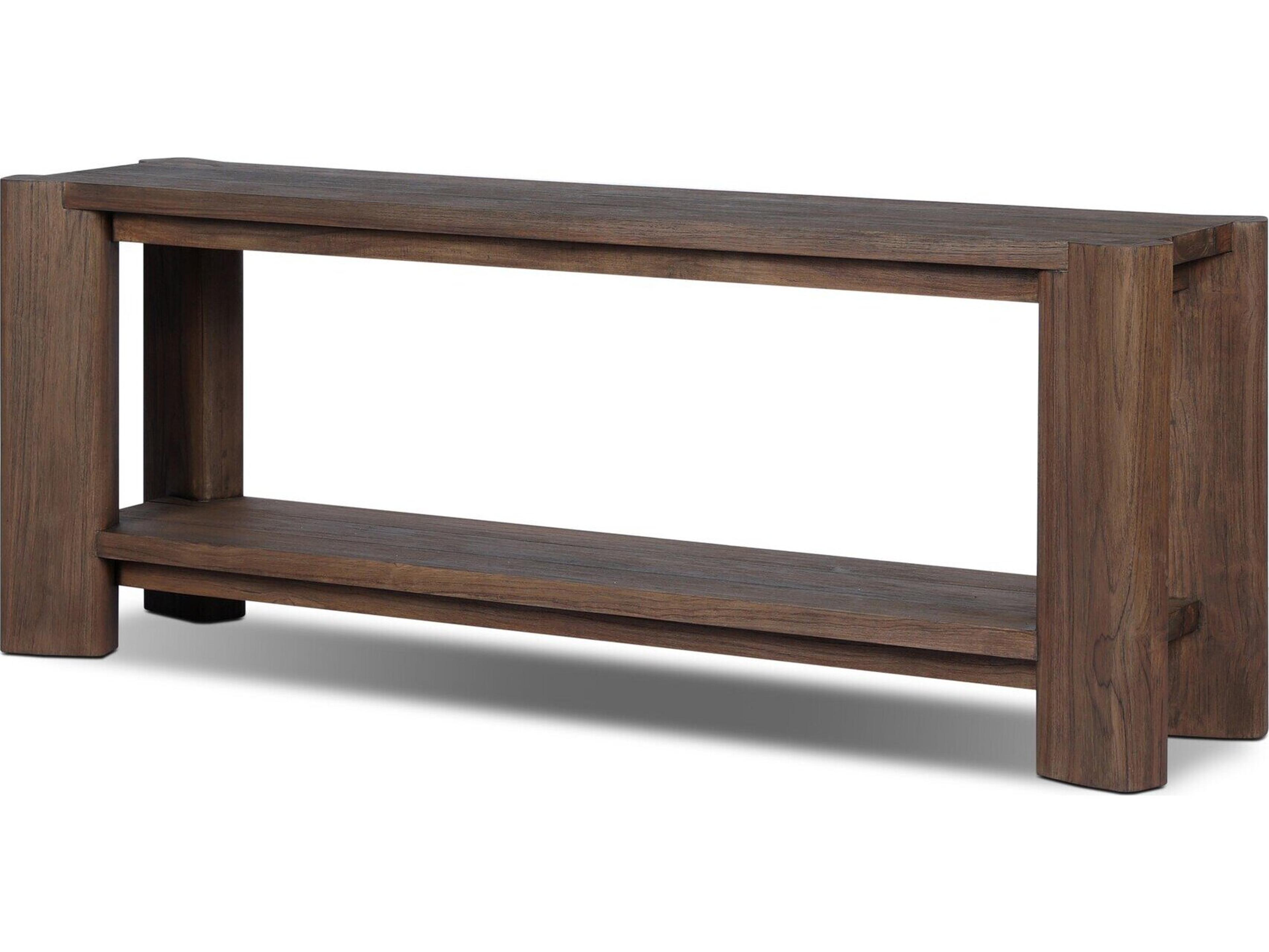 Four Hands Outdoor Soho Outdoor Console Table - Stained Saddle Brown
