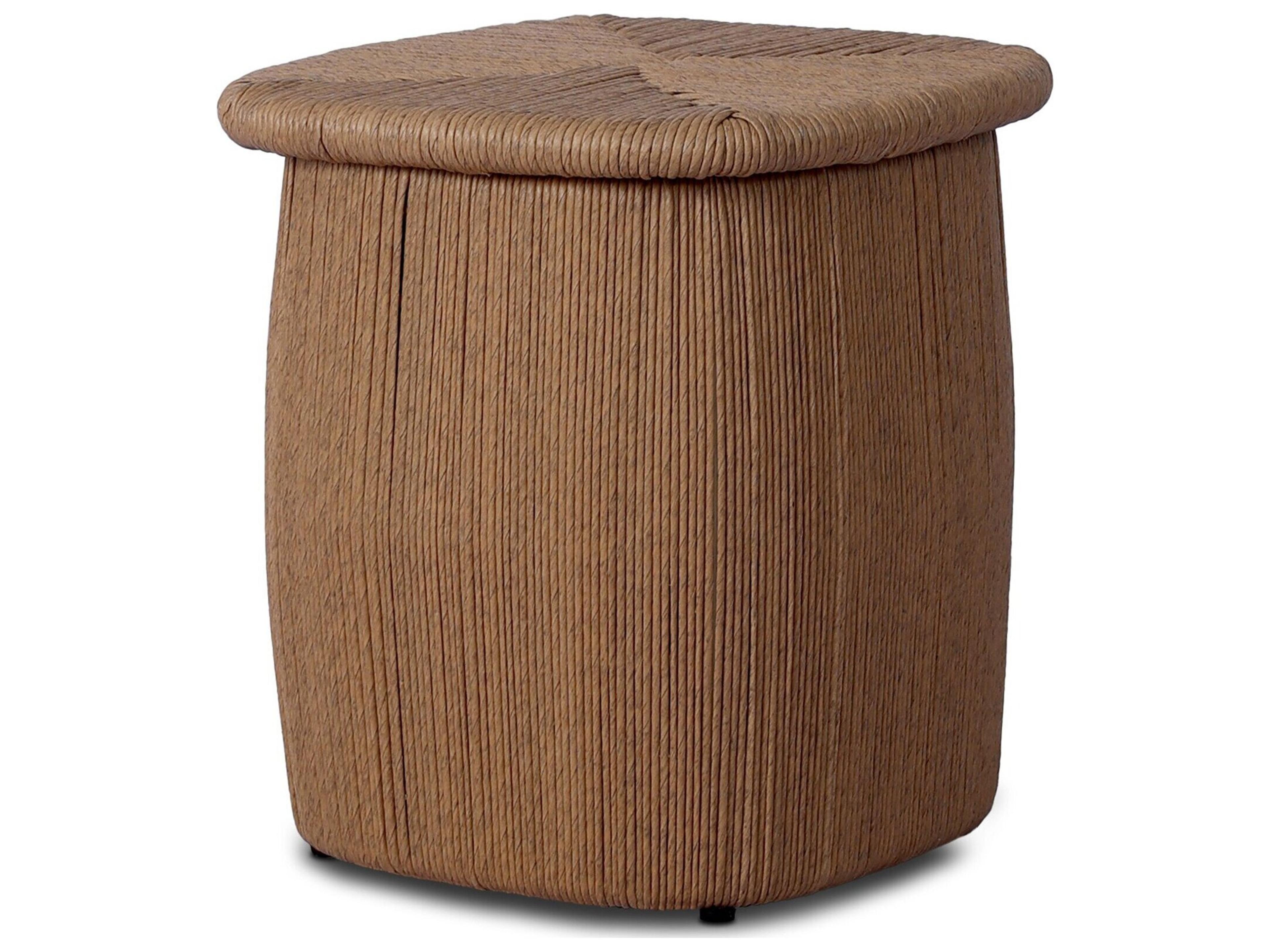 Four Hands Outdoor Taum Outdoor Stool - Textured Sand